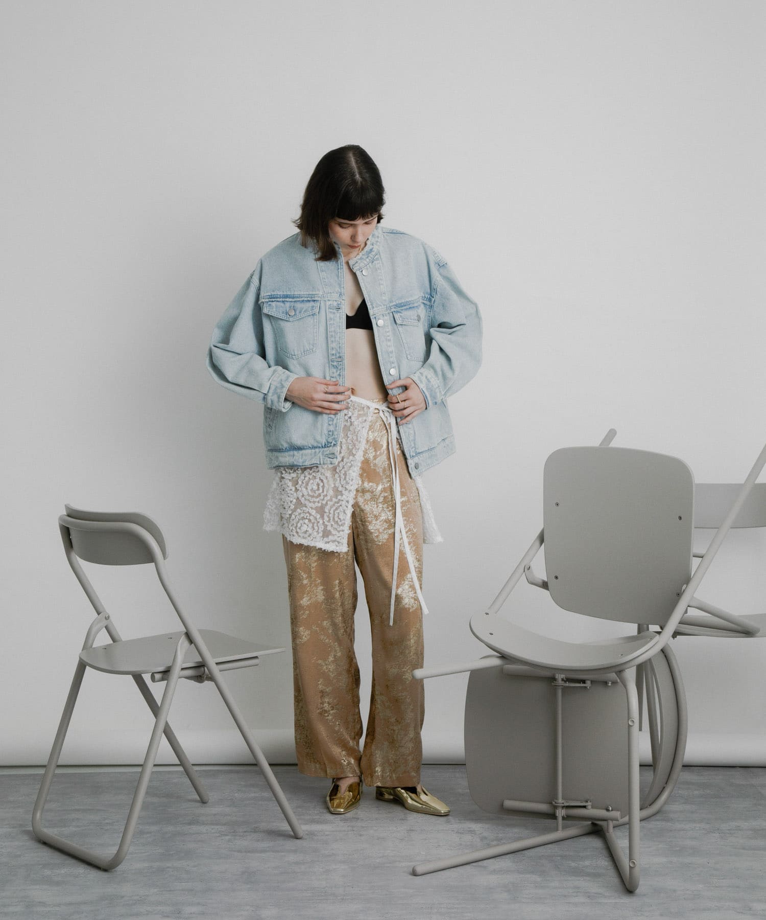 身長：174cm サイズ：one