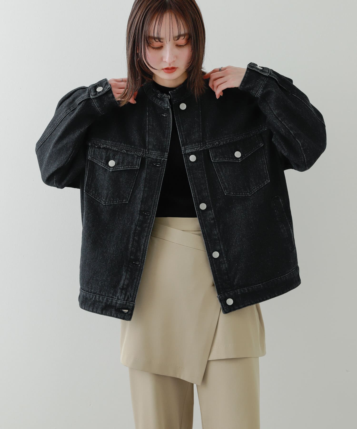 身長：169cm サイズ：one