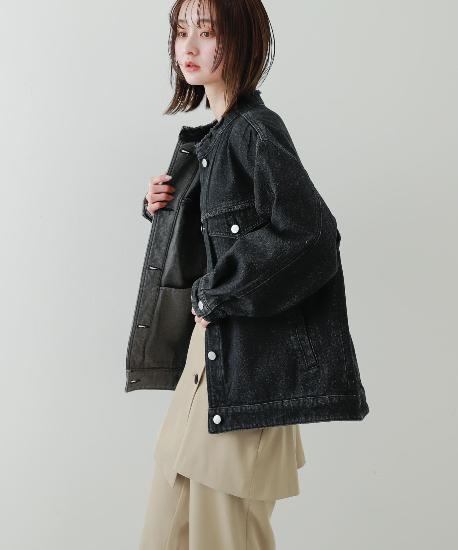 身長：169cm サイズ：one