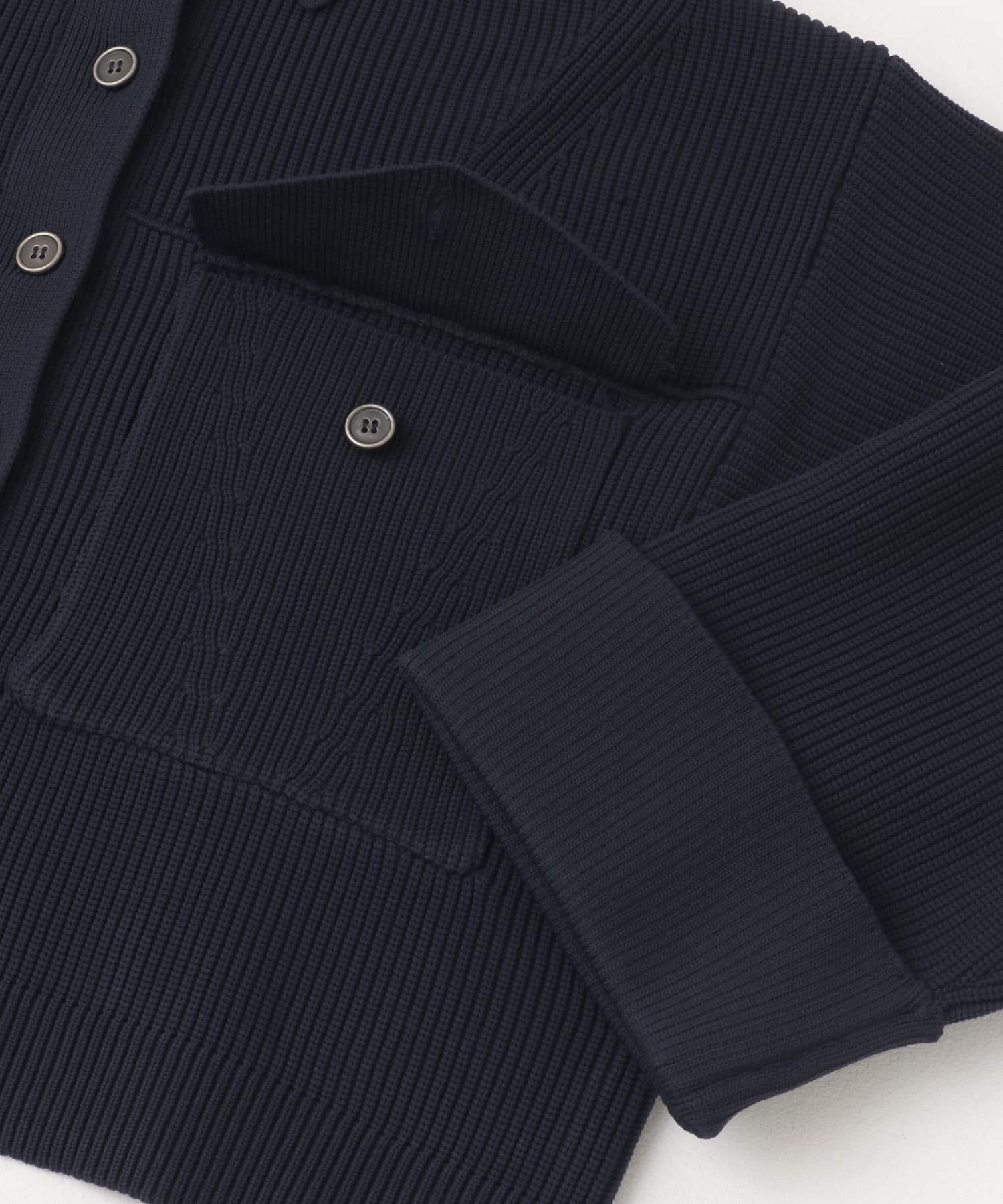 ニットショートジャケット NAVY one