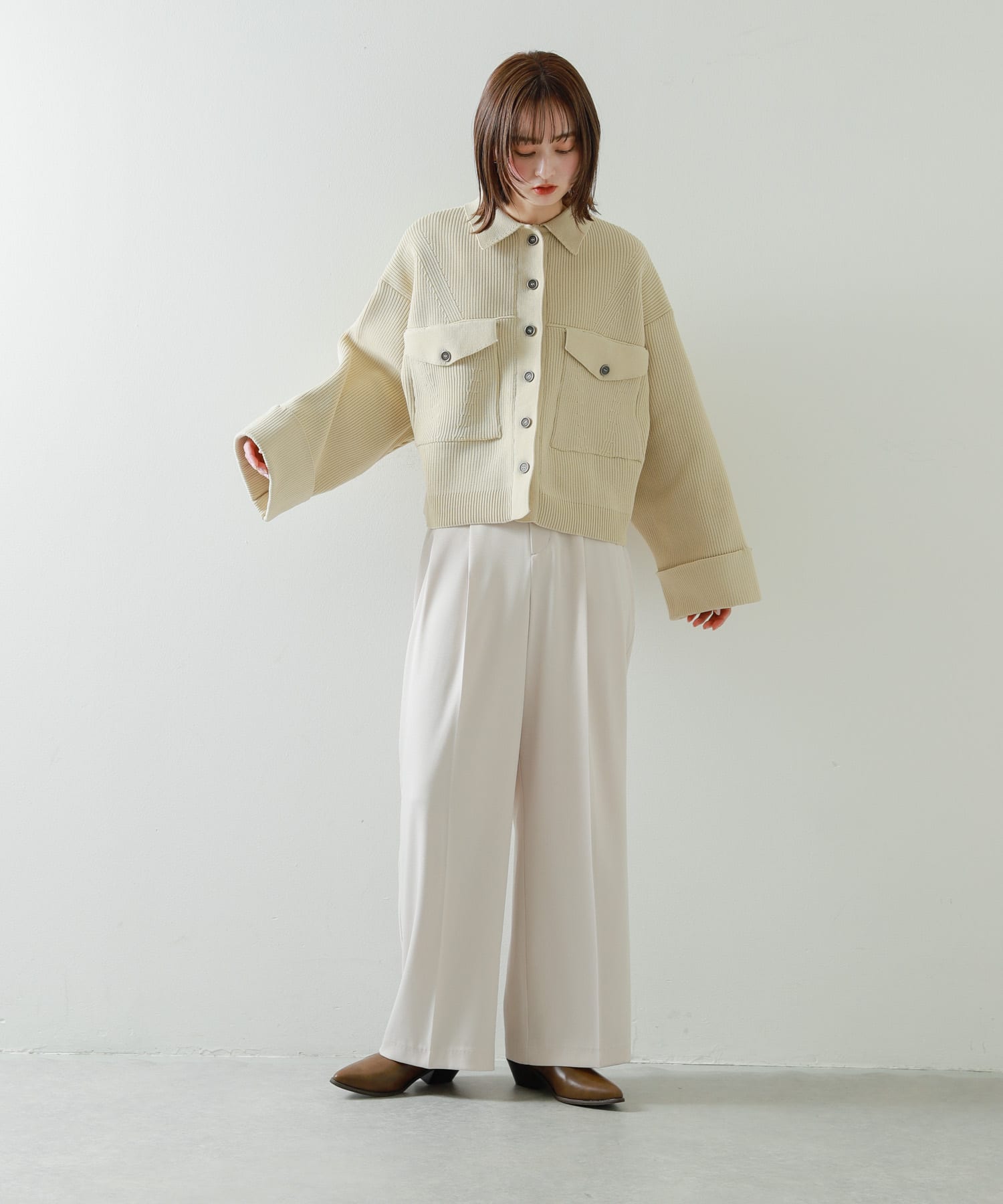身長：169cm サイズ：one