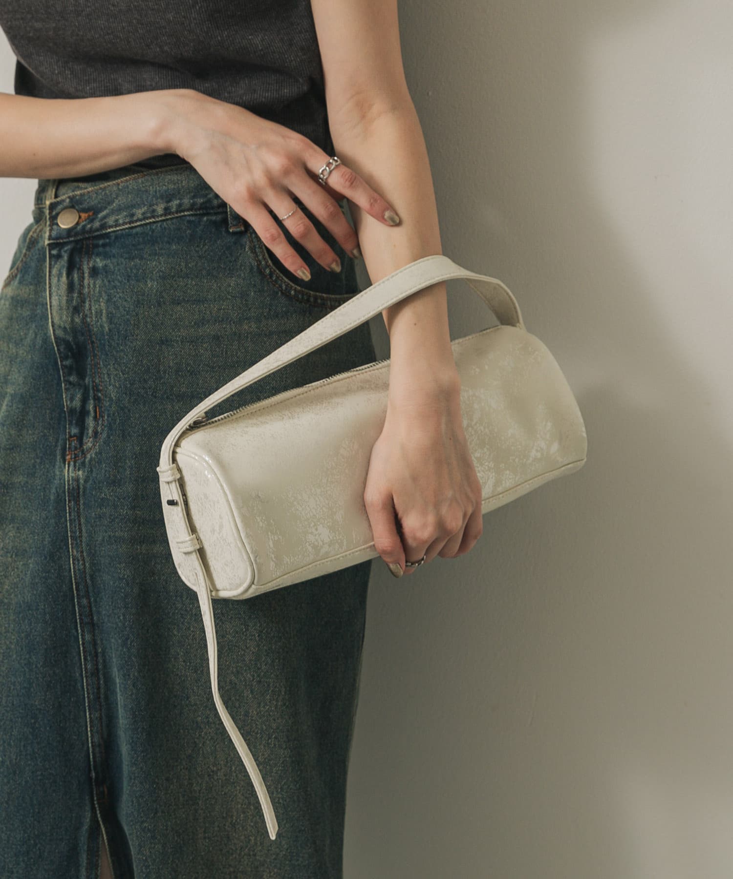 ハクプリントドラムバッグ