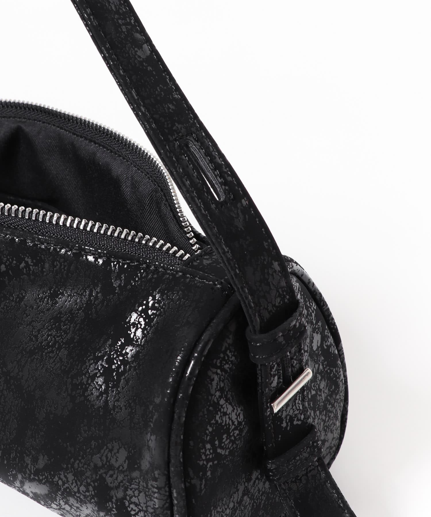 ハクプリントドラムバッグ BLACK one