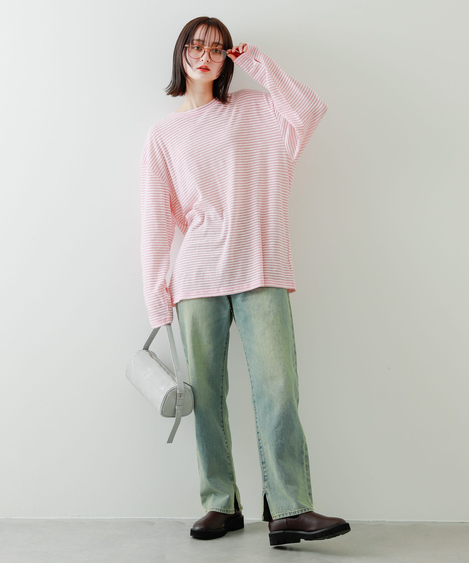 ハクプリントドラムバッグ GRAY one