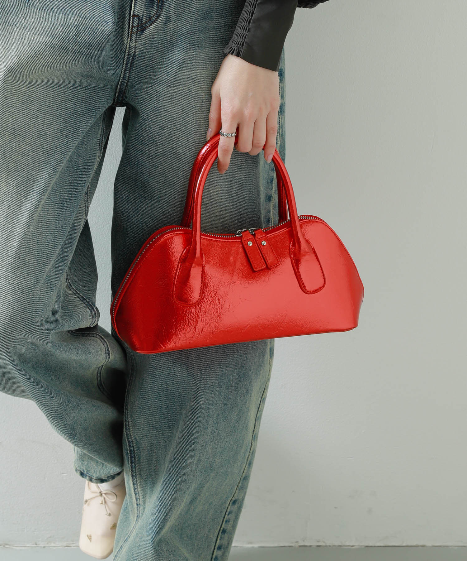 ハートボストンバッグ RED one