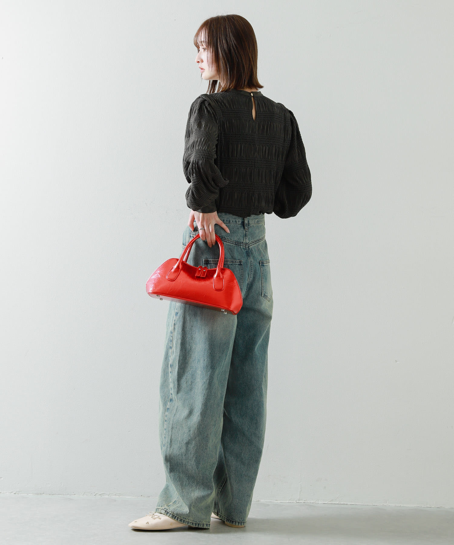ハートボストンバッグ RED one