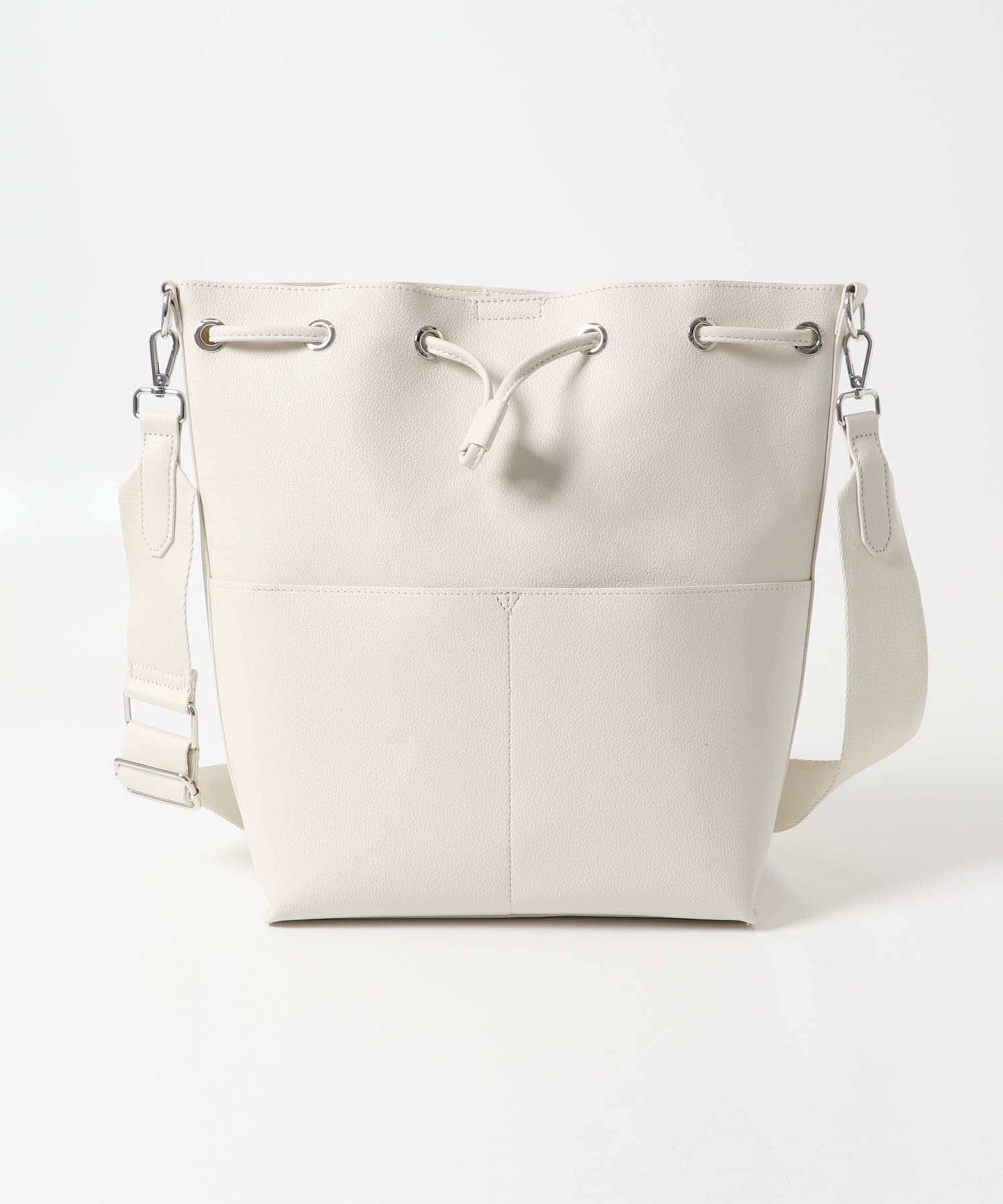 アウトポケットバケットバッグ IVORY one