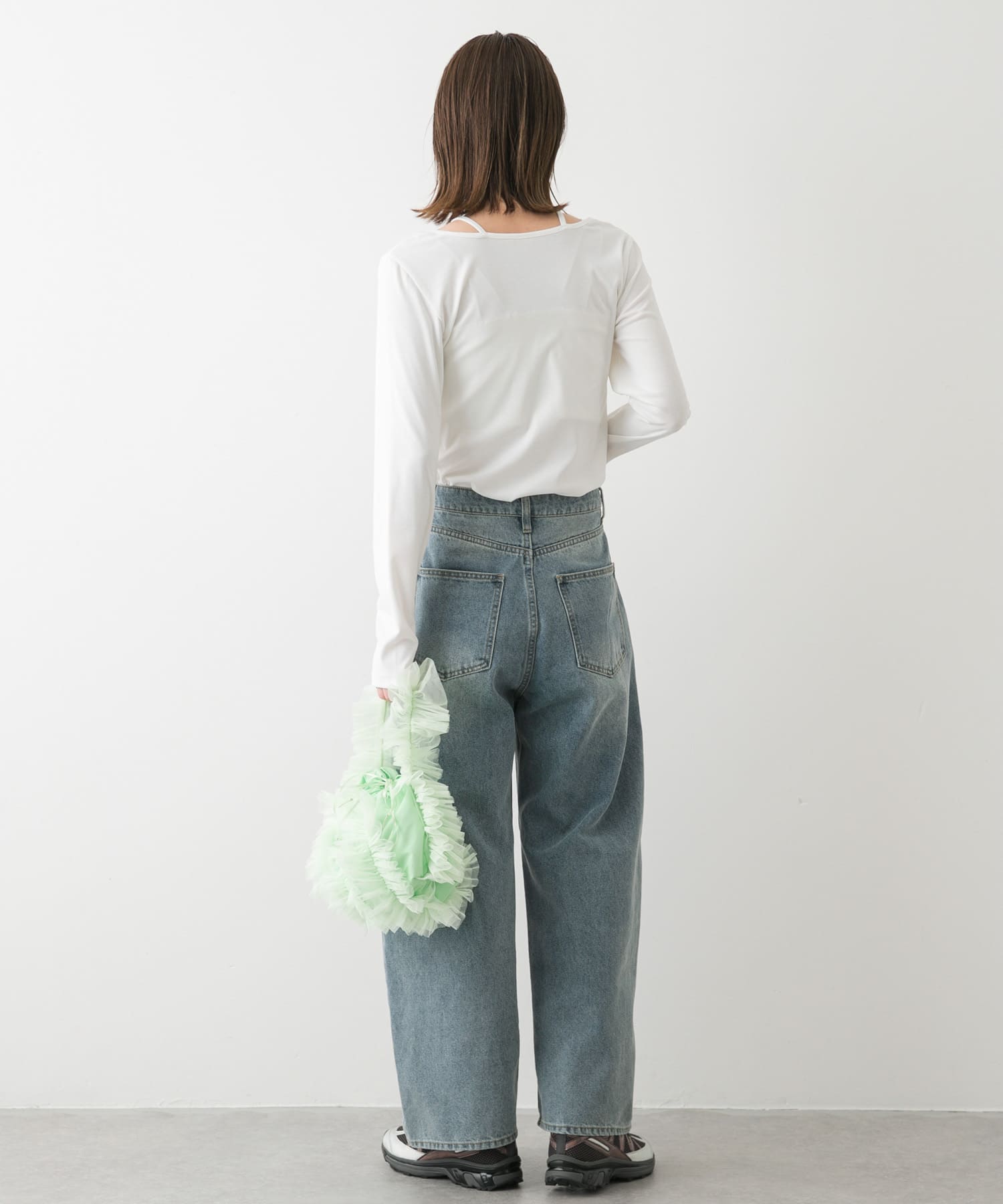 チュールハンドバッグ MINT one