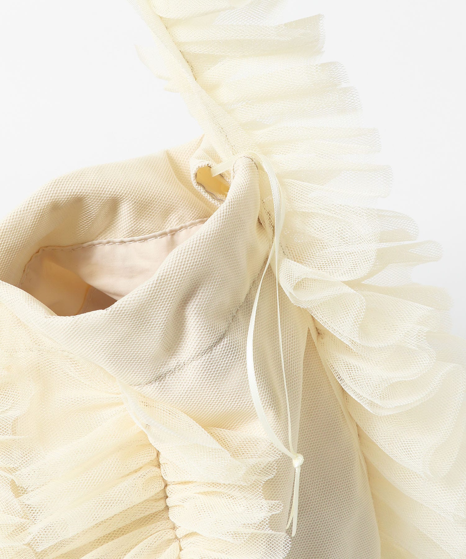 チュールハンドバッグ IVORY one