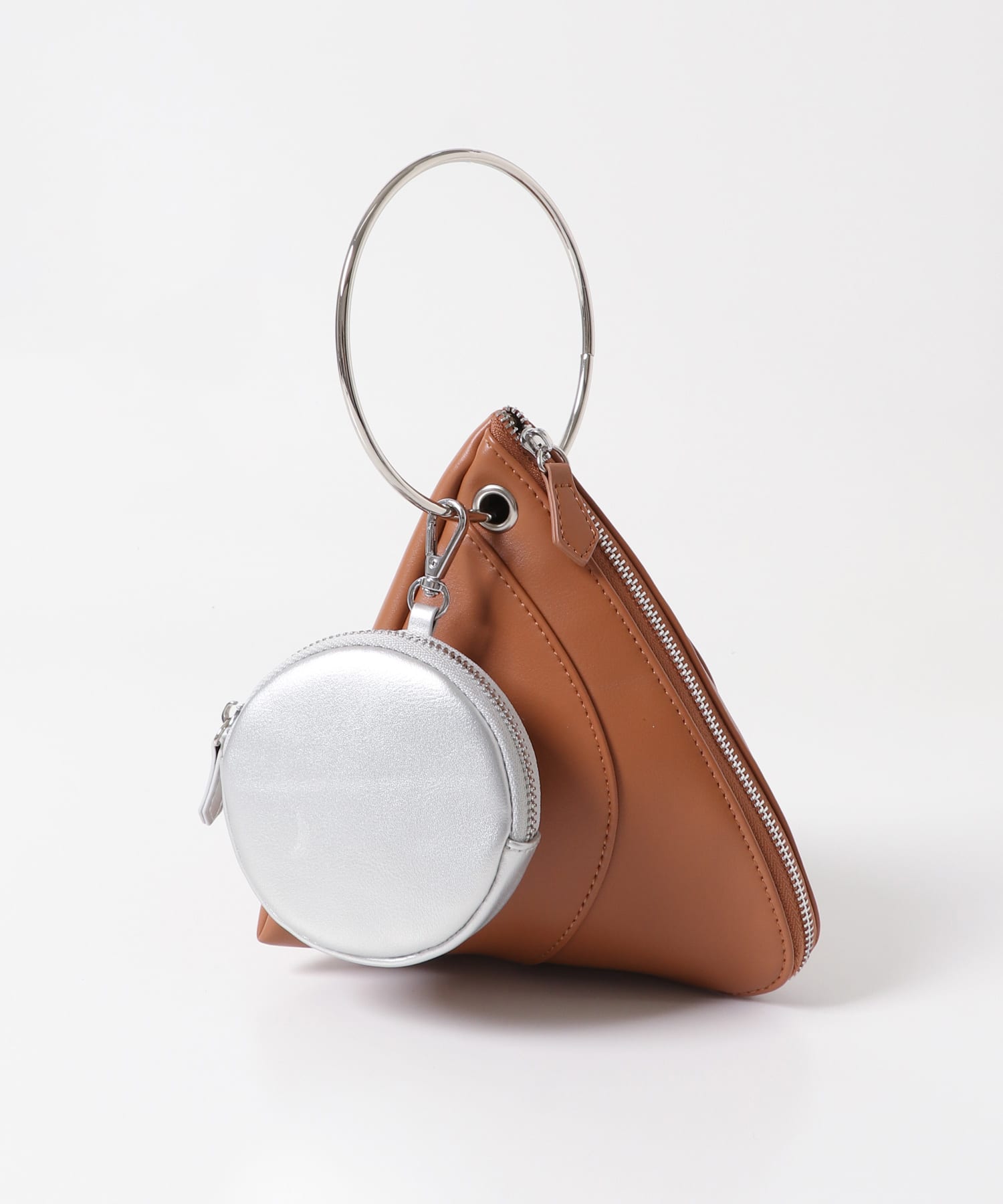 フープハンドルバッグ CAMEL one