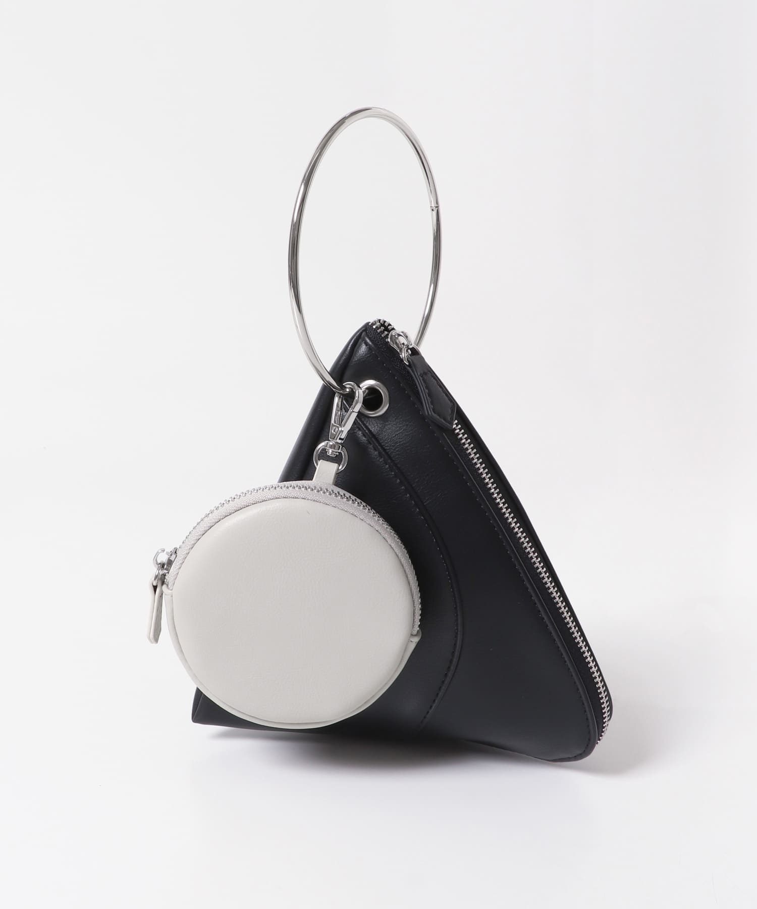 フープハンドルバッグ BLACK one