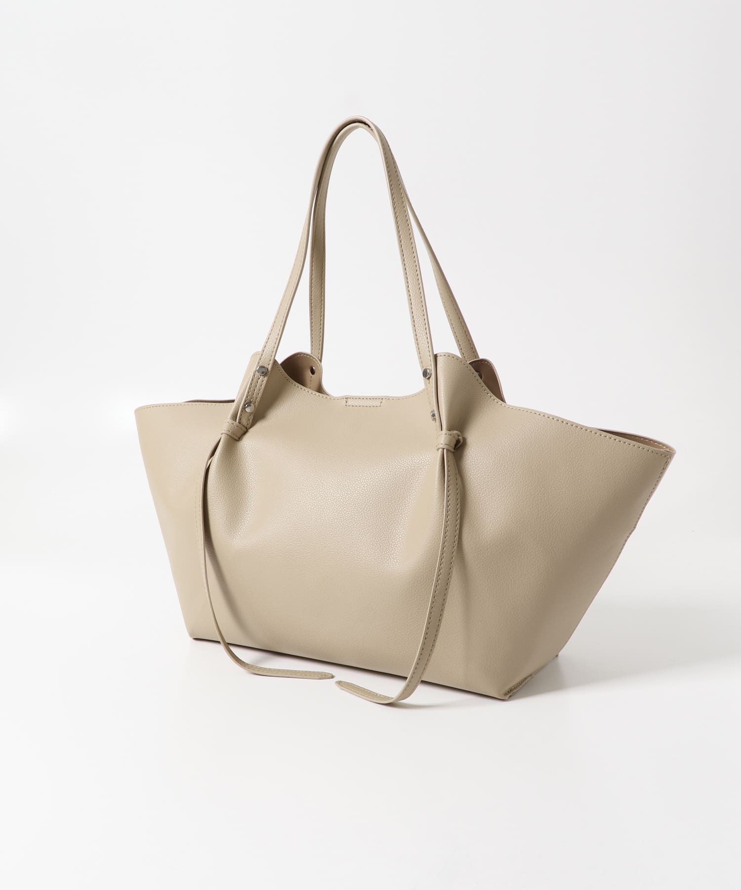 アウトポケットトートバッグ BEIGE one
