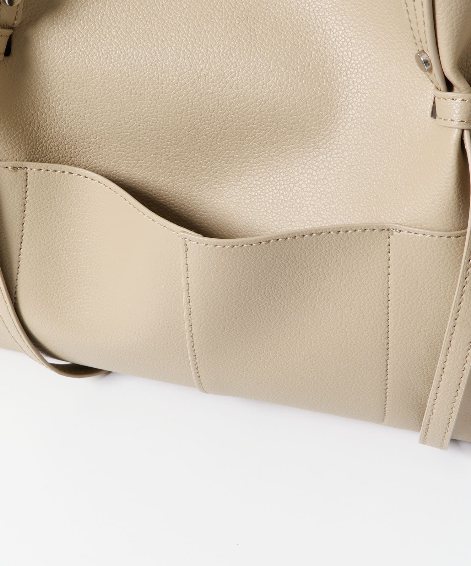アウトポケットトートバッグ BEIGE one