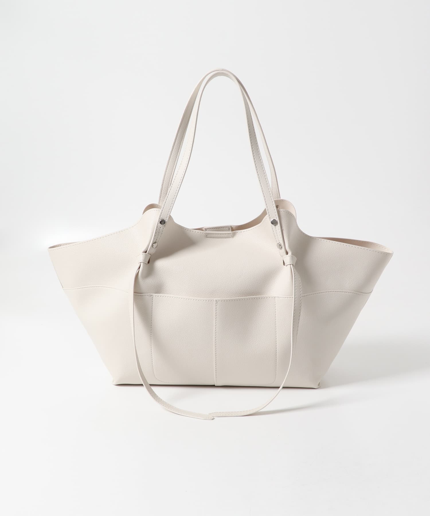 アウトポケットトートバッグ IVORY one