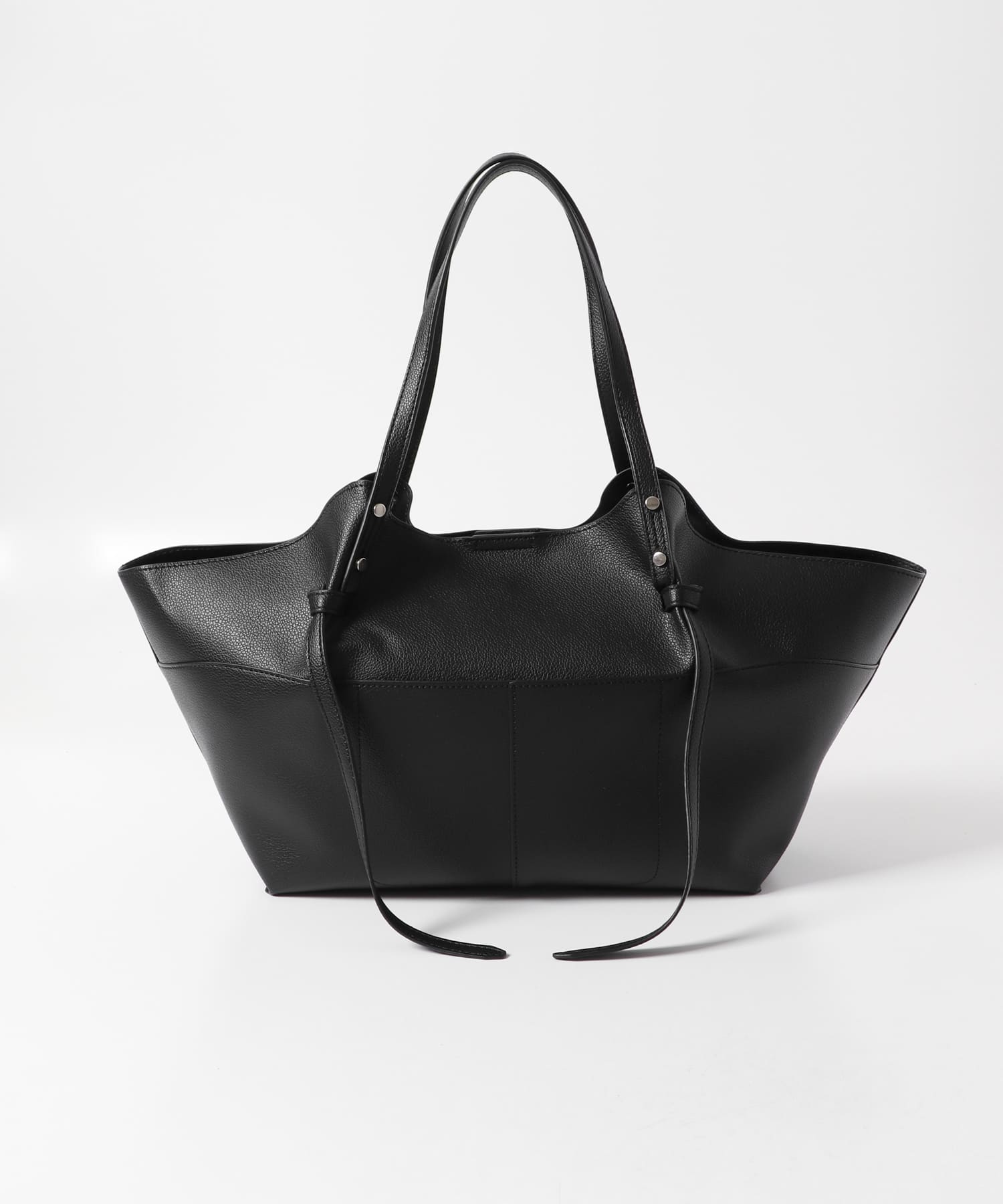 アウトポケットトートバッグ BLACK one