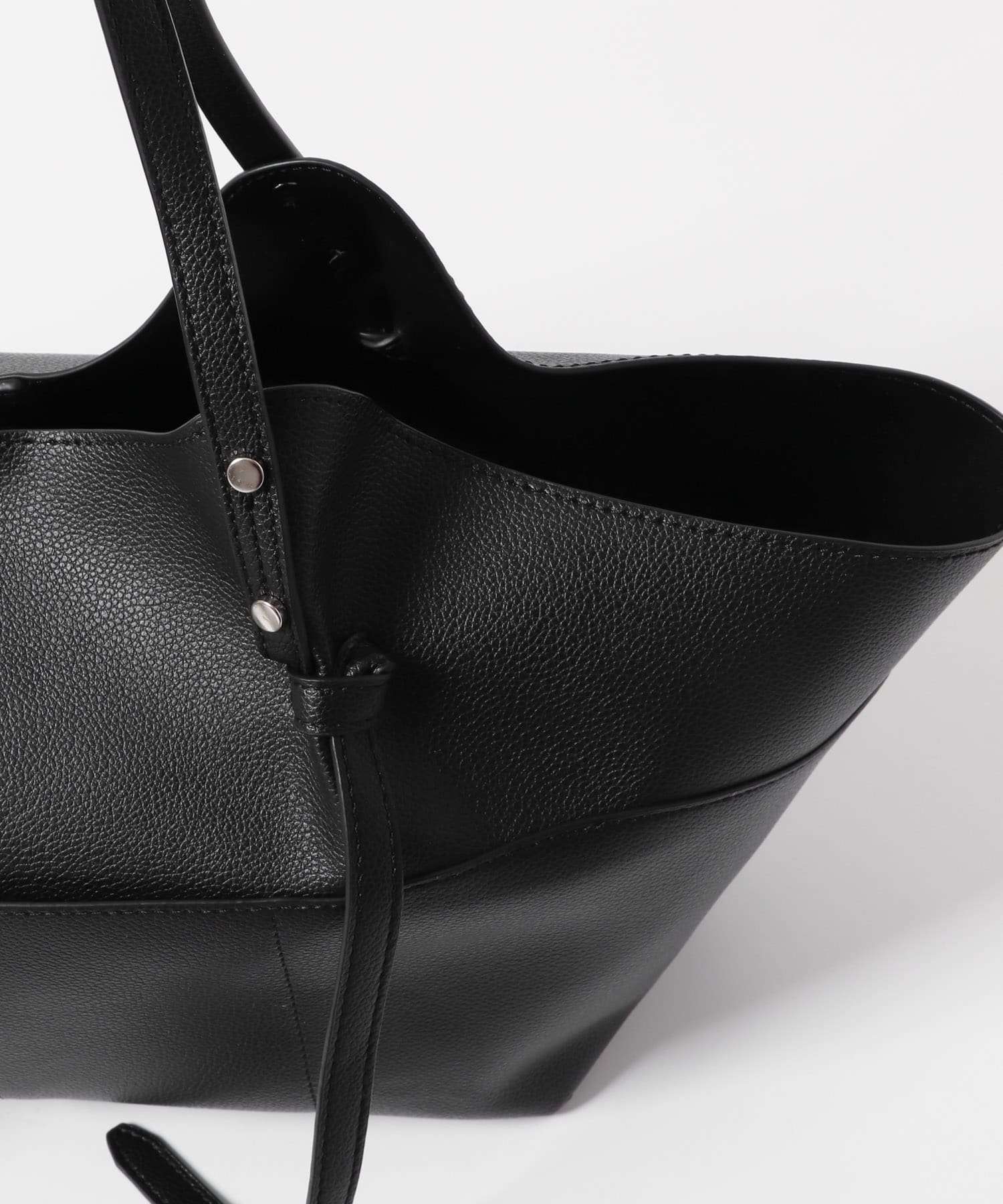 アウトポケットトートバッグ BLACK one