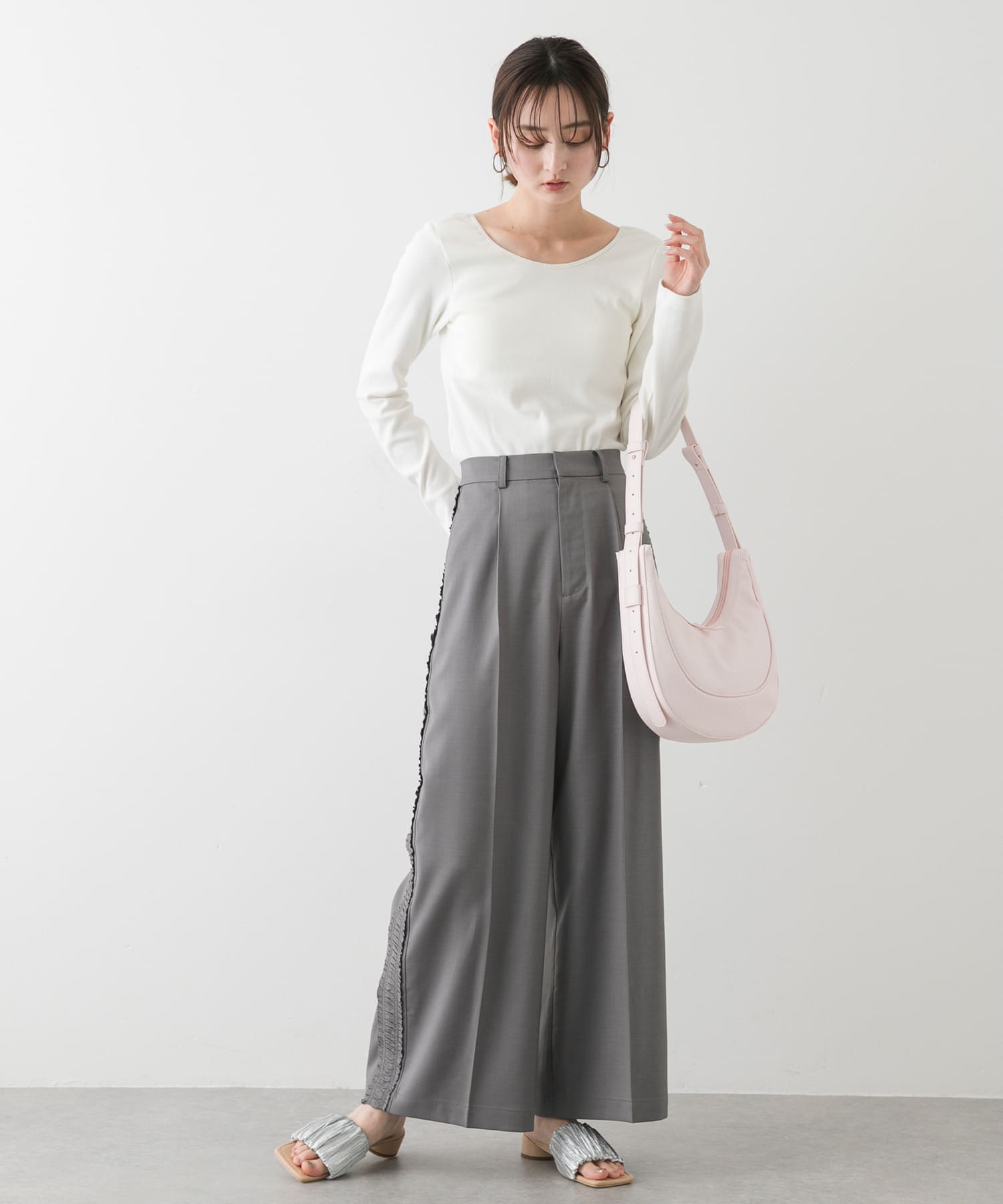 ハーフムーンバッグ L.PINK one