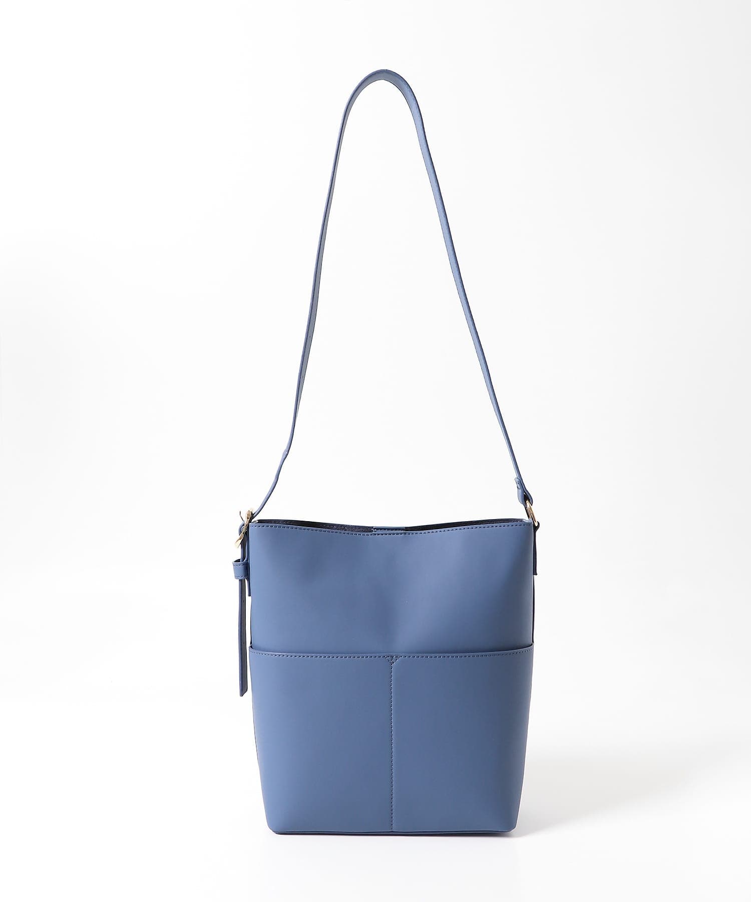 『防汚』アウトポケットショルダーバッグ BLUE one