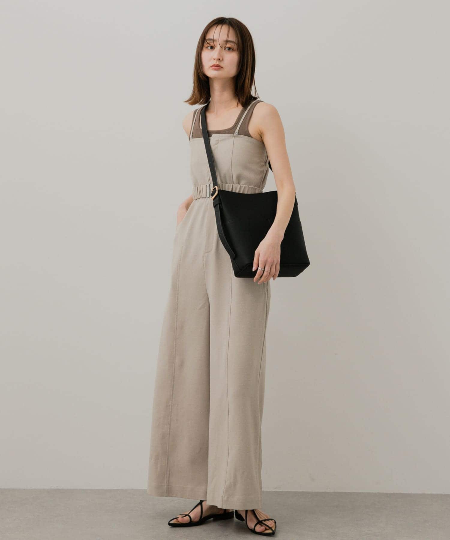 『防汚』アウトポケットショルダーバッグ BLACK one