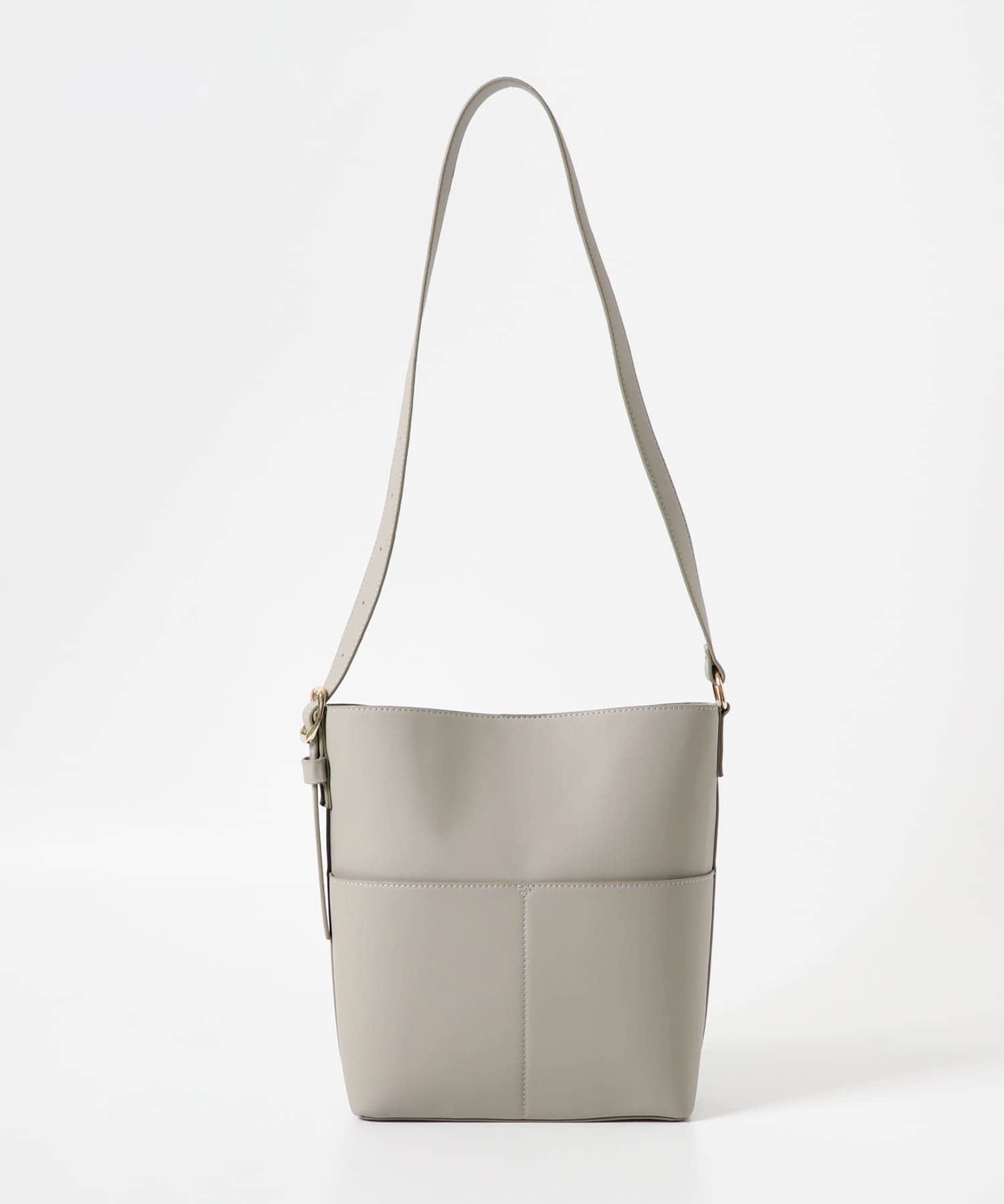 『防汚』アウトポケットショルダーバッグ L.GRAY one