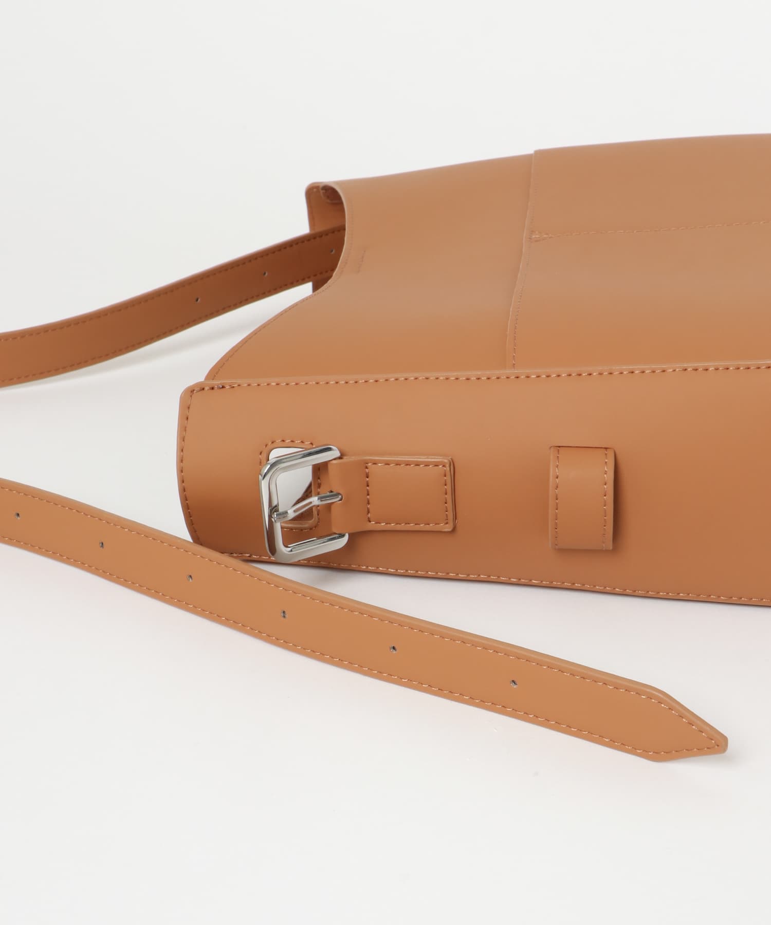 アウトポケットビッグショルダーバッグ BROWN one