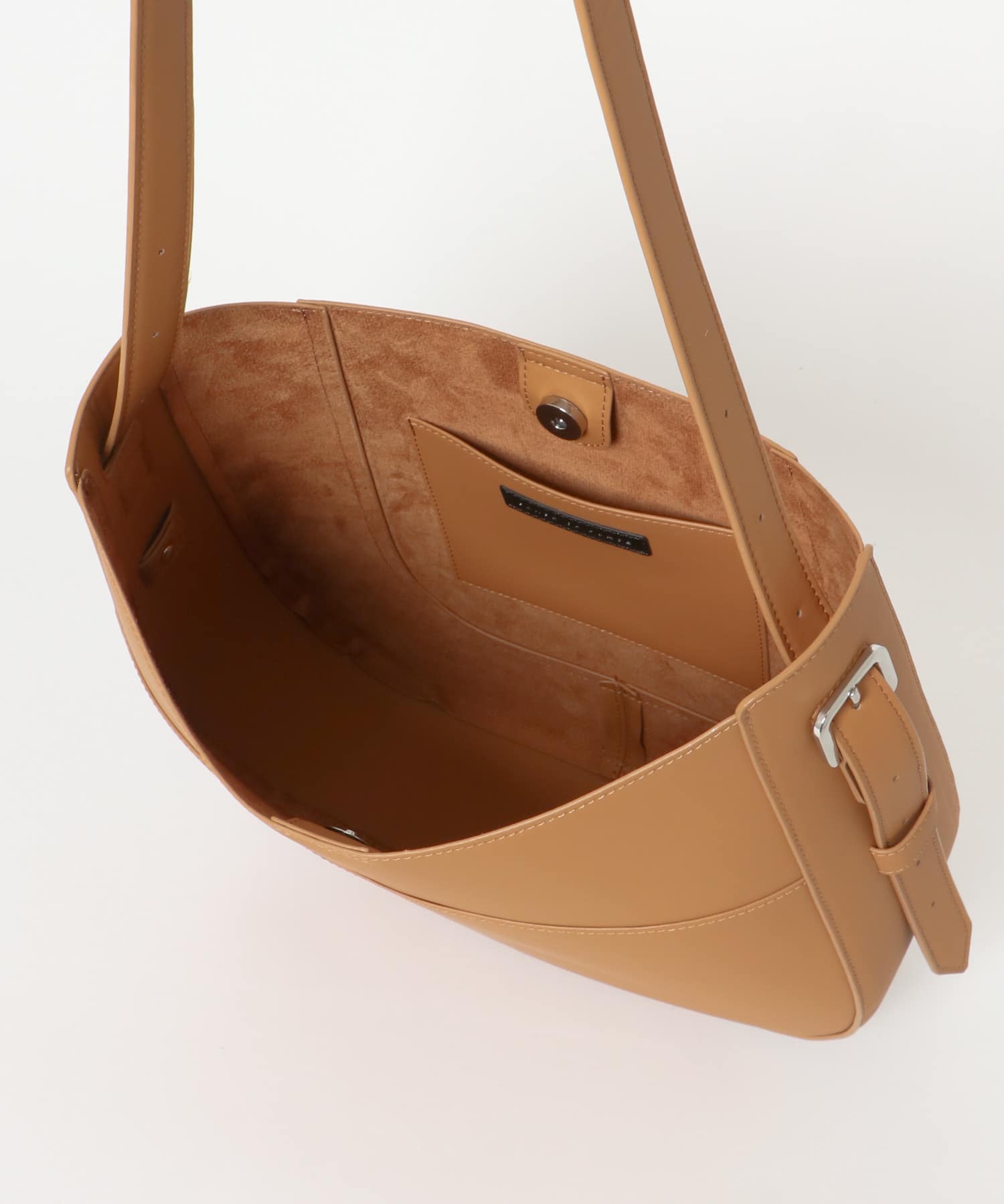 アウトポケットビッグショルダーバッグ BROWN one