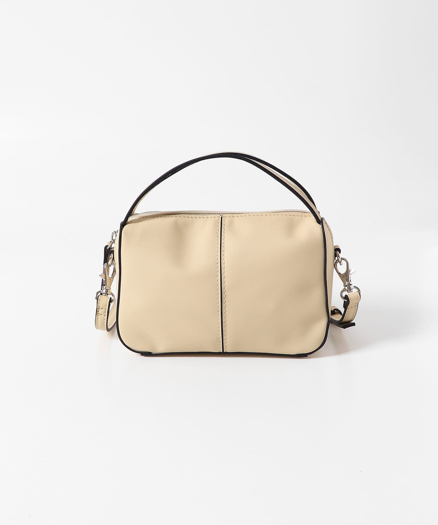 『防汚』2WAYセンターシームプチショルダーバッグ BEIGE one