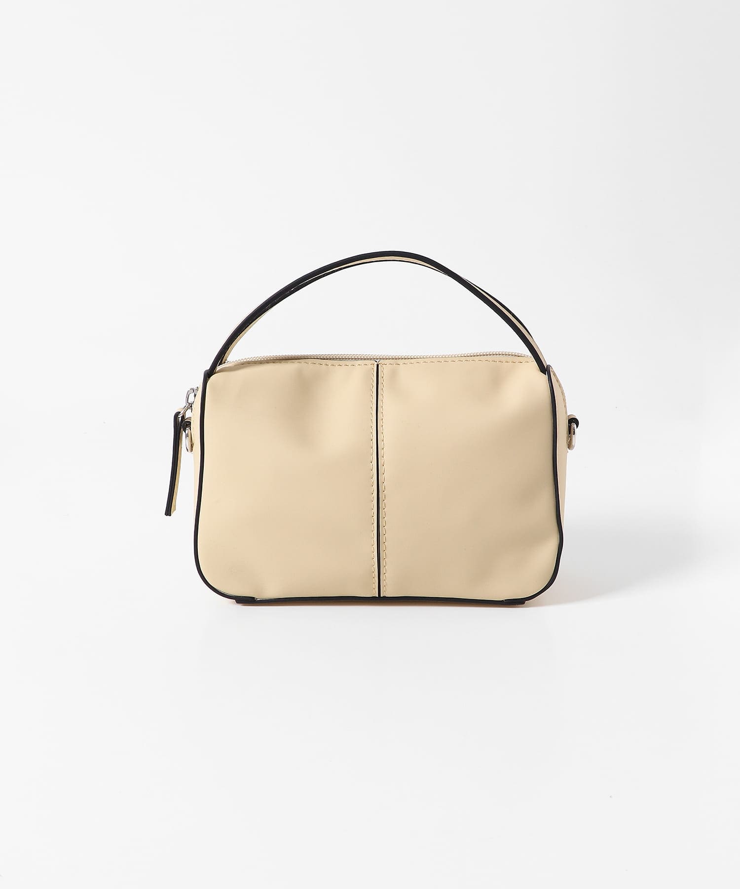 『防汚』2WAYセンターシームプチショルダーバッグ BEIGE one