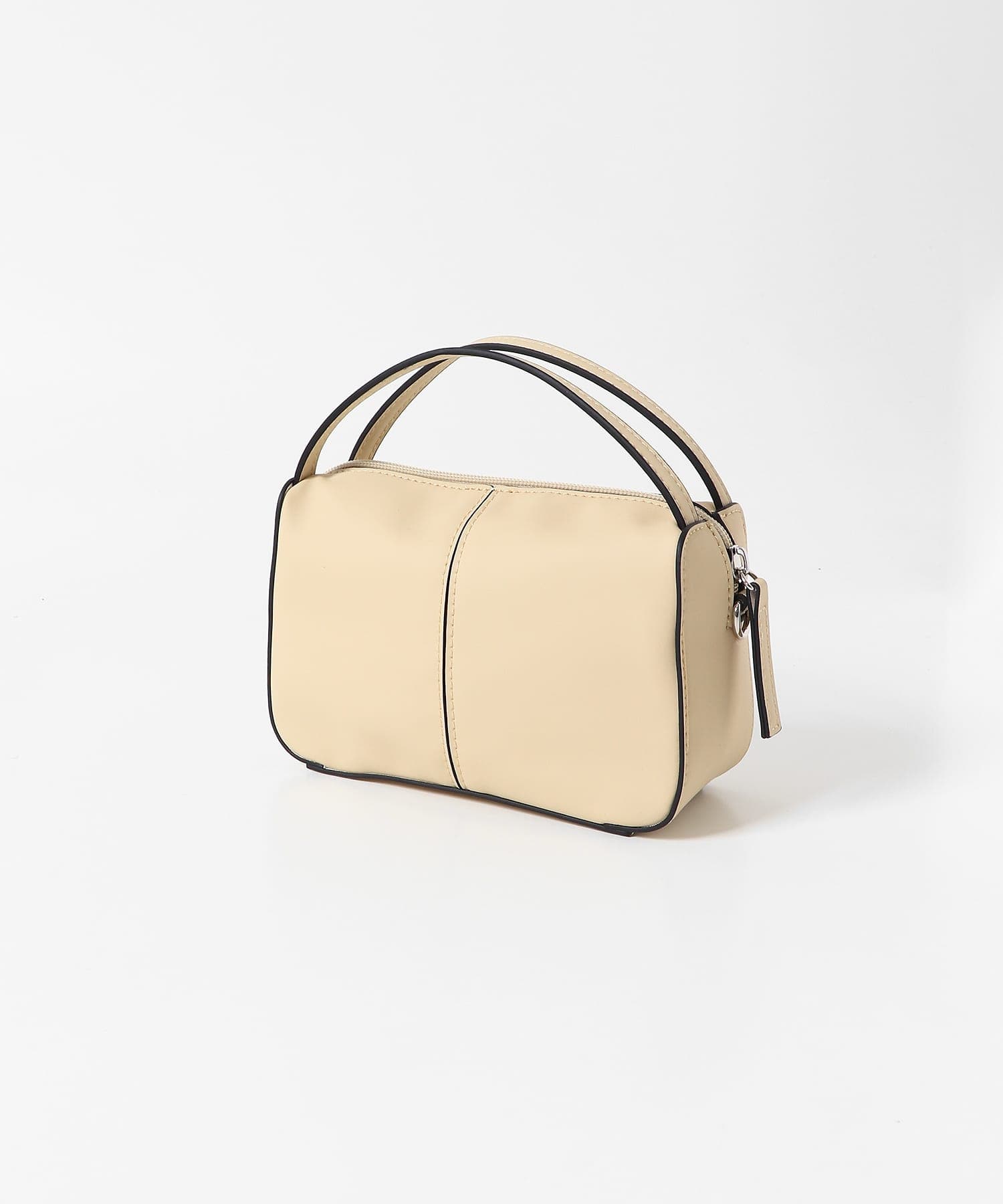 『防汚』2WAYセンターシームプチショルダーバッグ BEIGE one