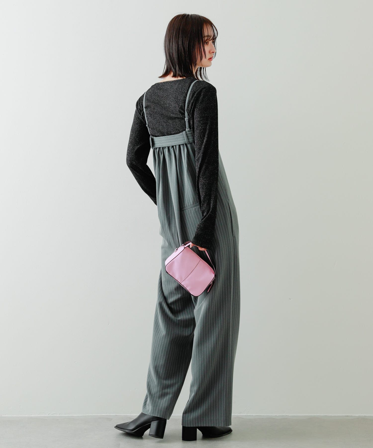 『防汚』2WAYセンターシームプチショルダーバッグ PINK one