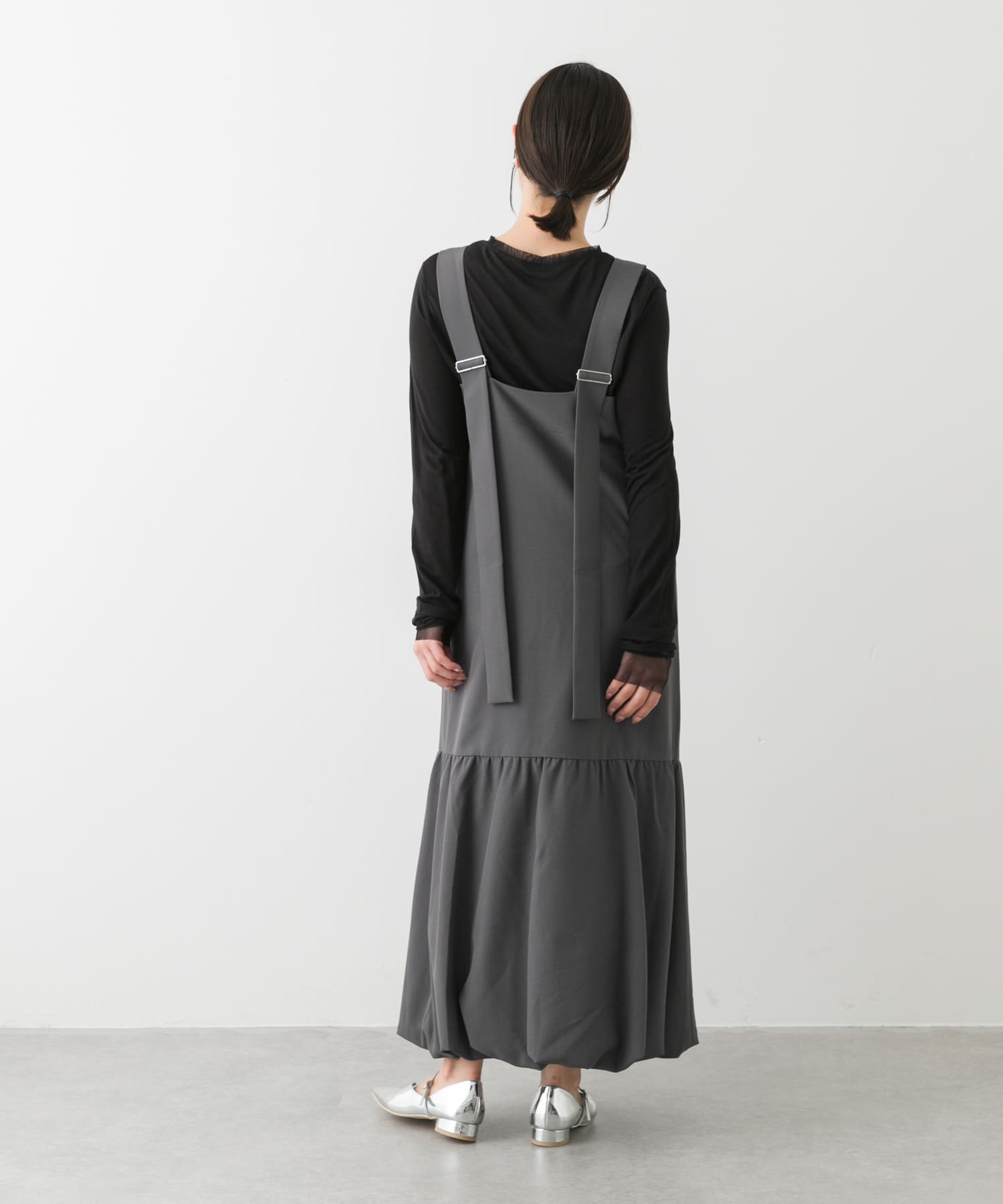 メタリックポインテッドシューズ SILVER S