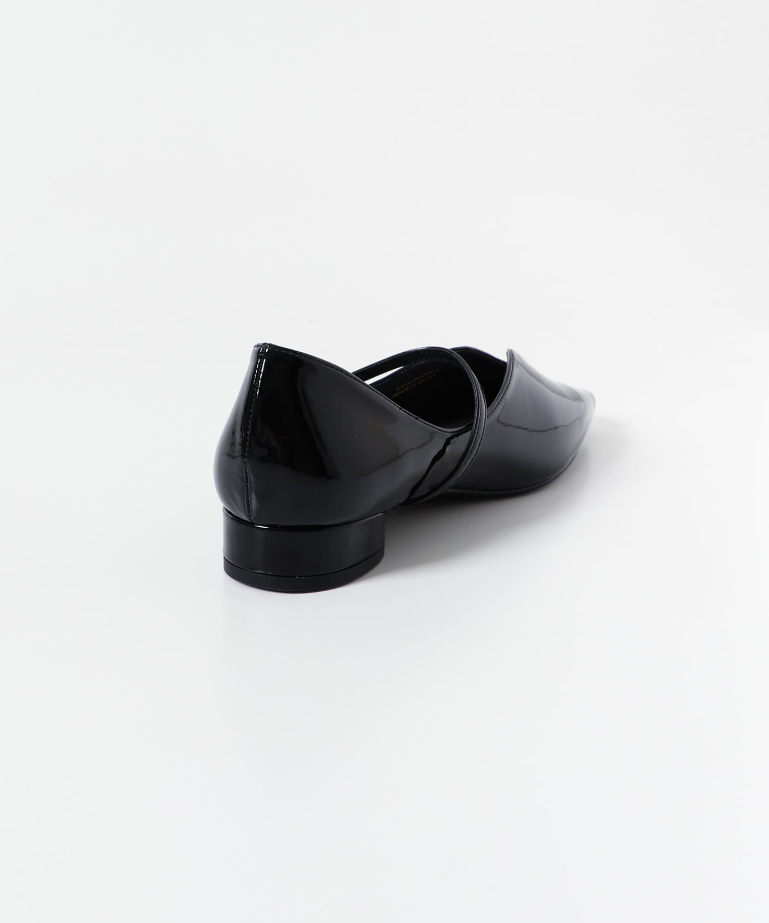 メタリックポインテッドシューズ BLACK S
