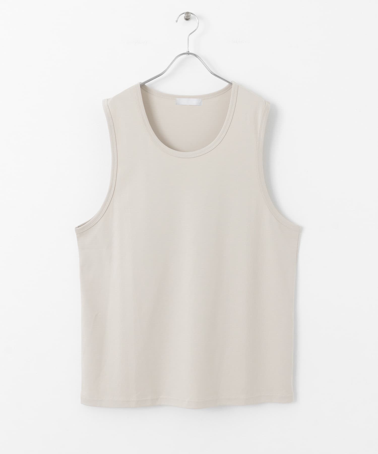 コットンスムースタンクトップ BEIGE M