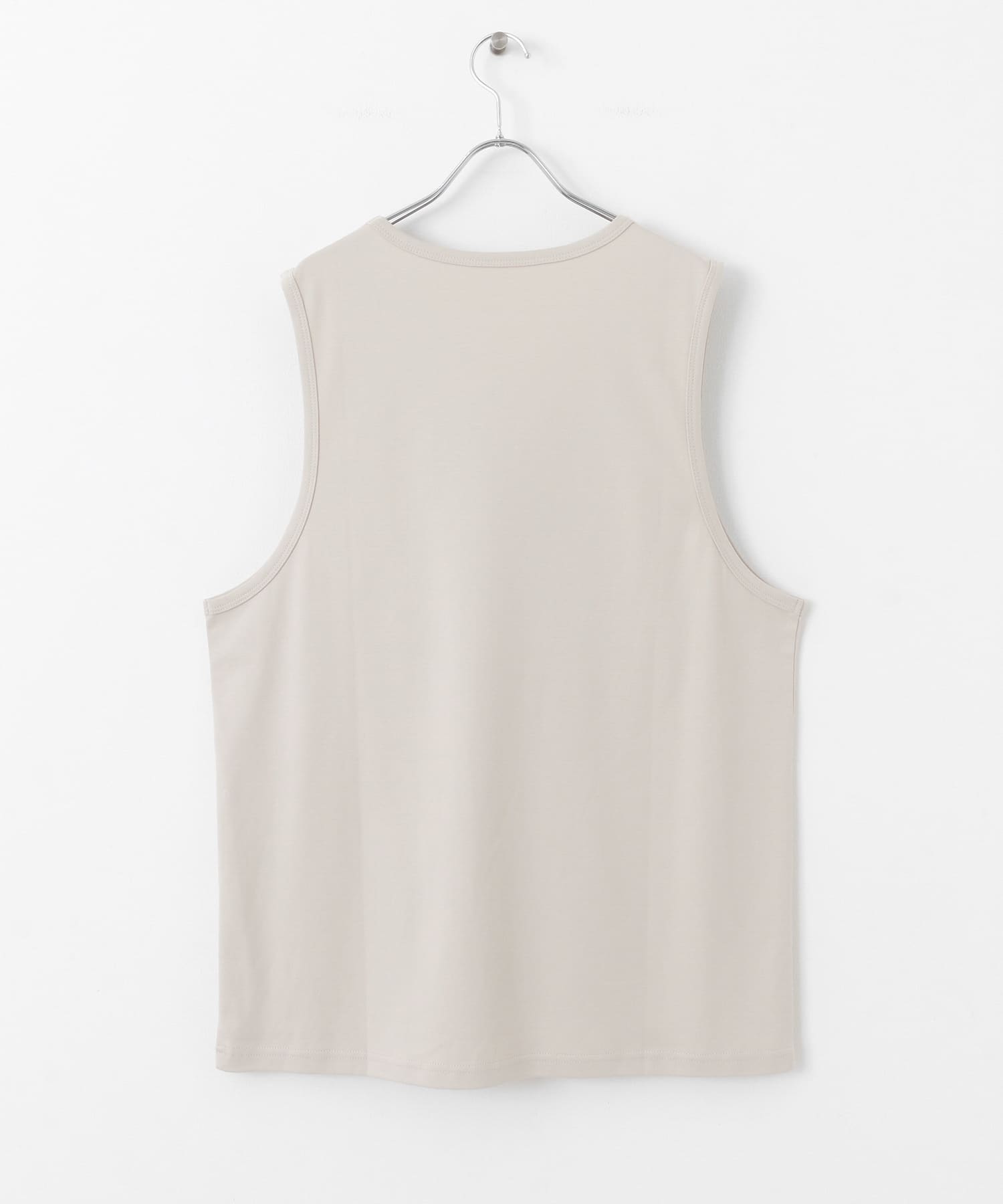 コットンスムースタンクトップ BEIGE M