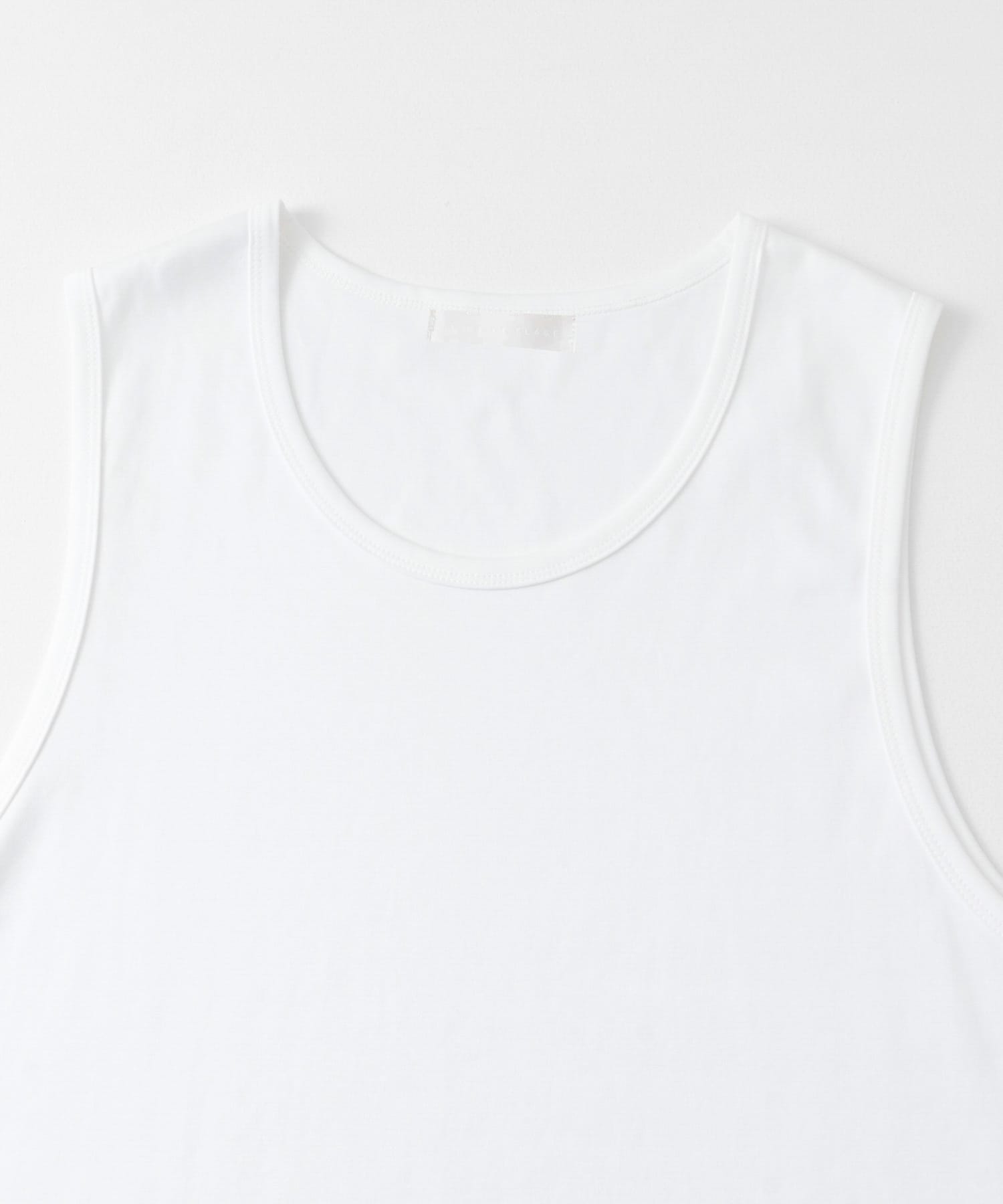 コットンスムースタンクトップ WHITE M