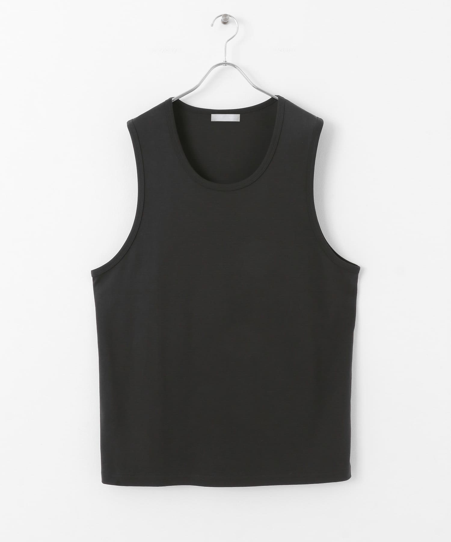 コットンスムースタンクトップ BLACK M