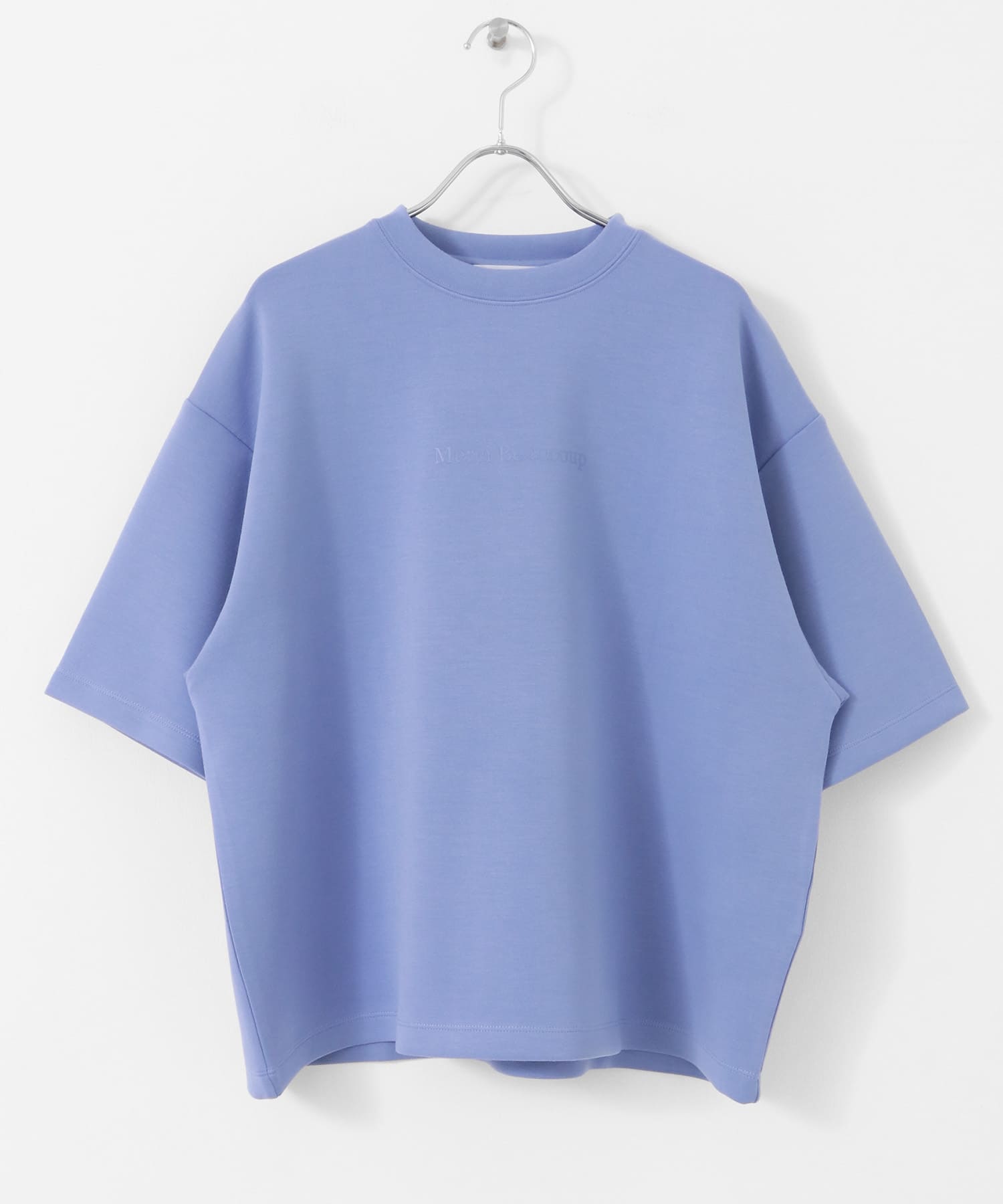 french ロゴショートスリーブTシャツ BLUE M