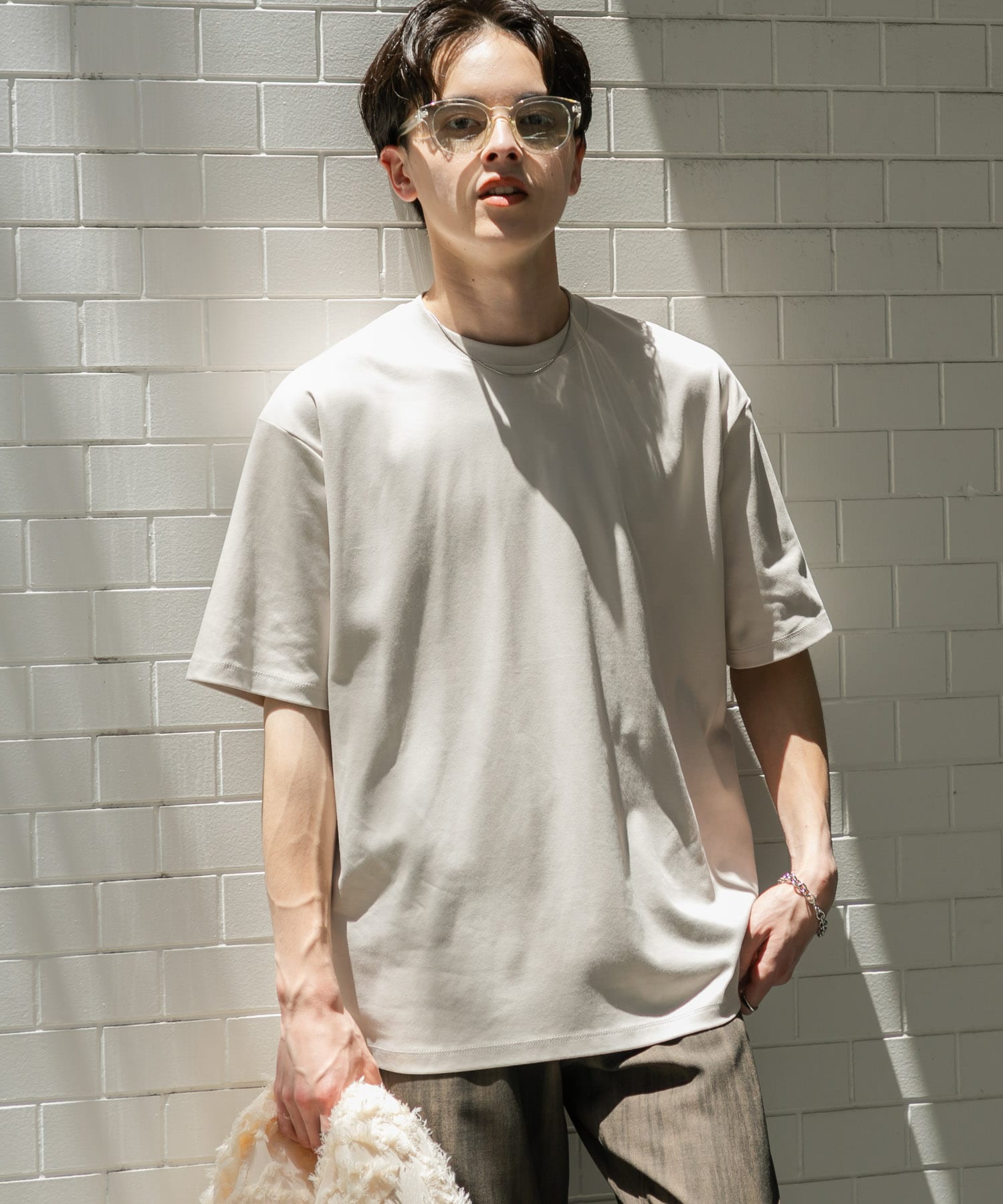 コットンスムースショートスリーブTシャツ