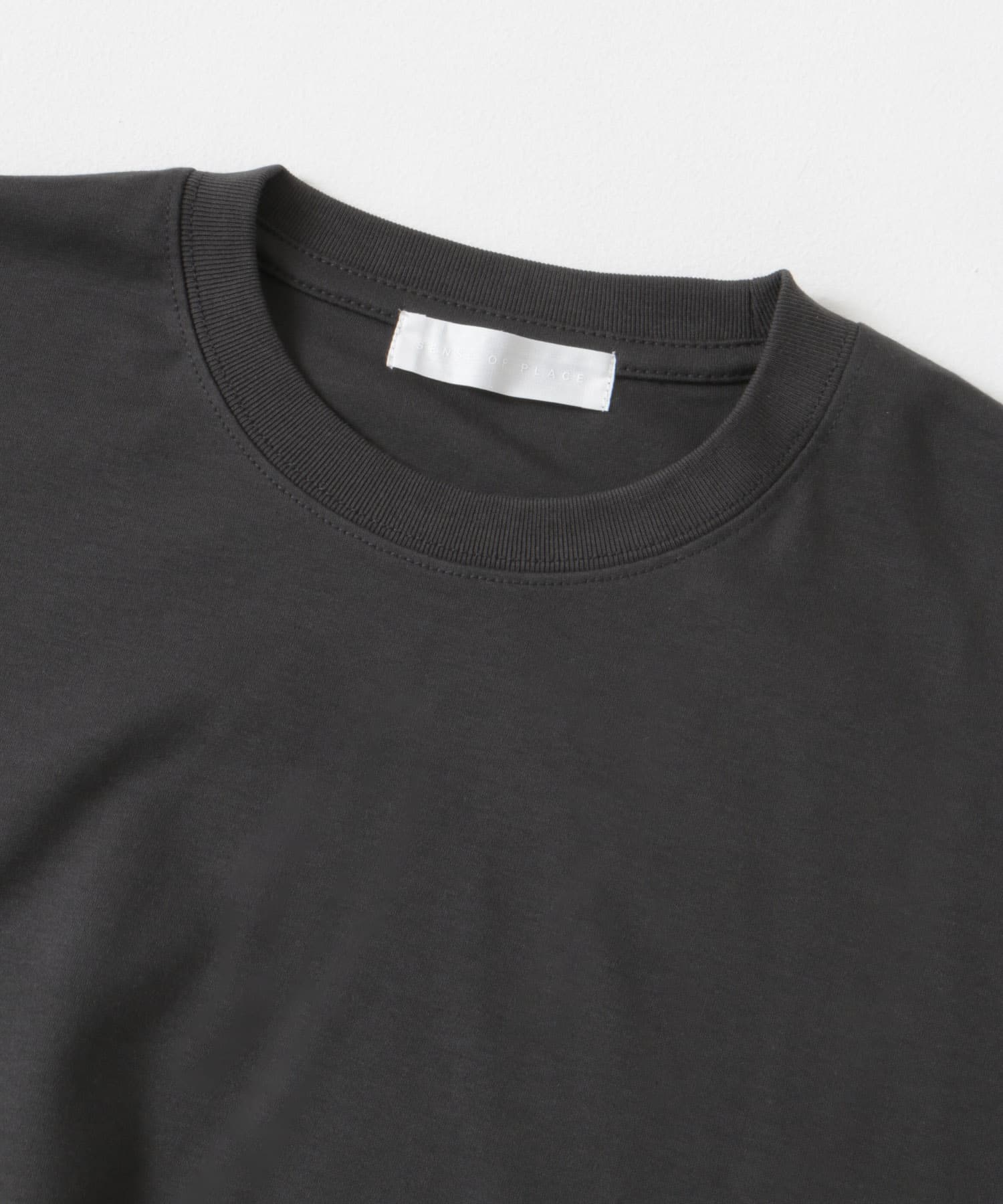 コットンスムースショートスリーブTシャツ BLACK M