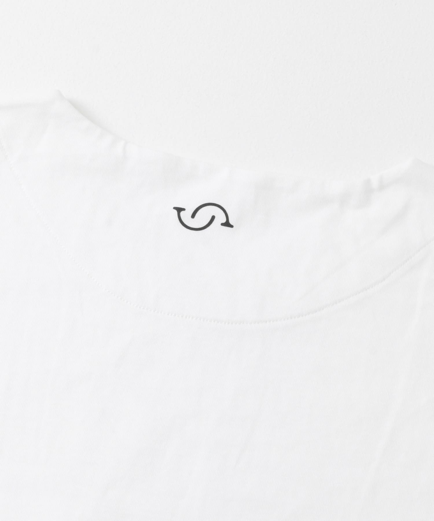 オープンネックルーズ ショートスリーブ Tシャツ WHITE M