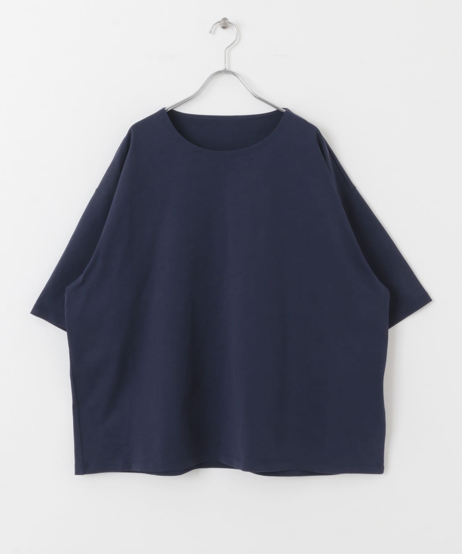 オープンネックルーズ ショートスリーブ Tシャツ NAVY M