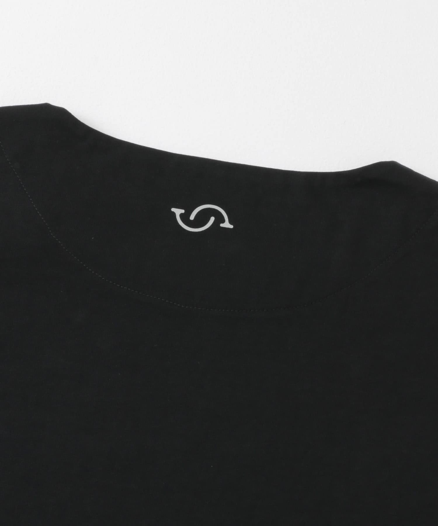 オープンネックルーズ ショートスリーブ Tシャツ BLACK M