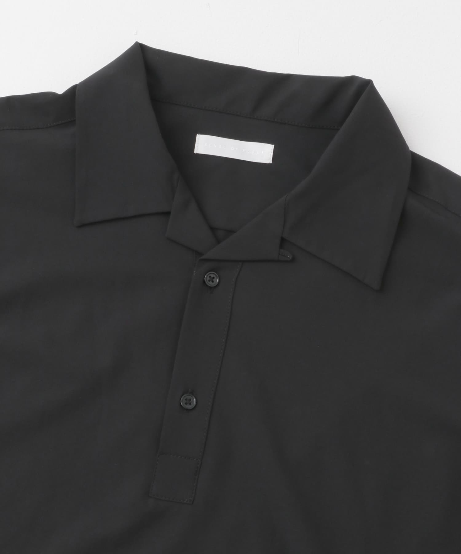 ストレッチショートスリーブポロシャツ BLACK M