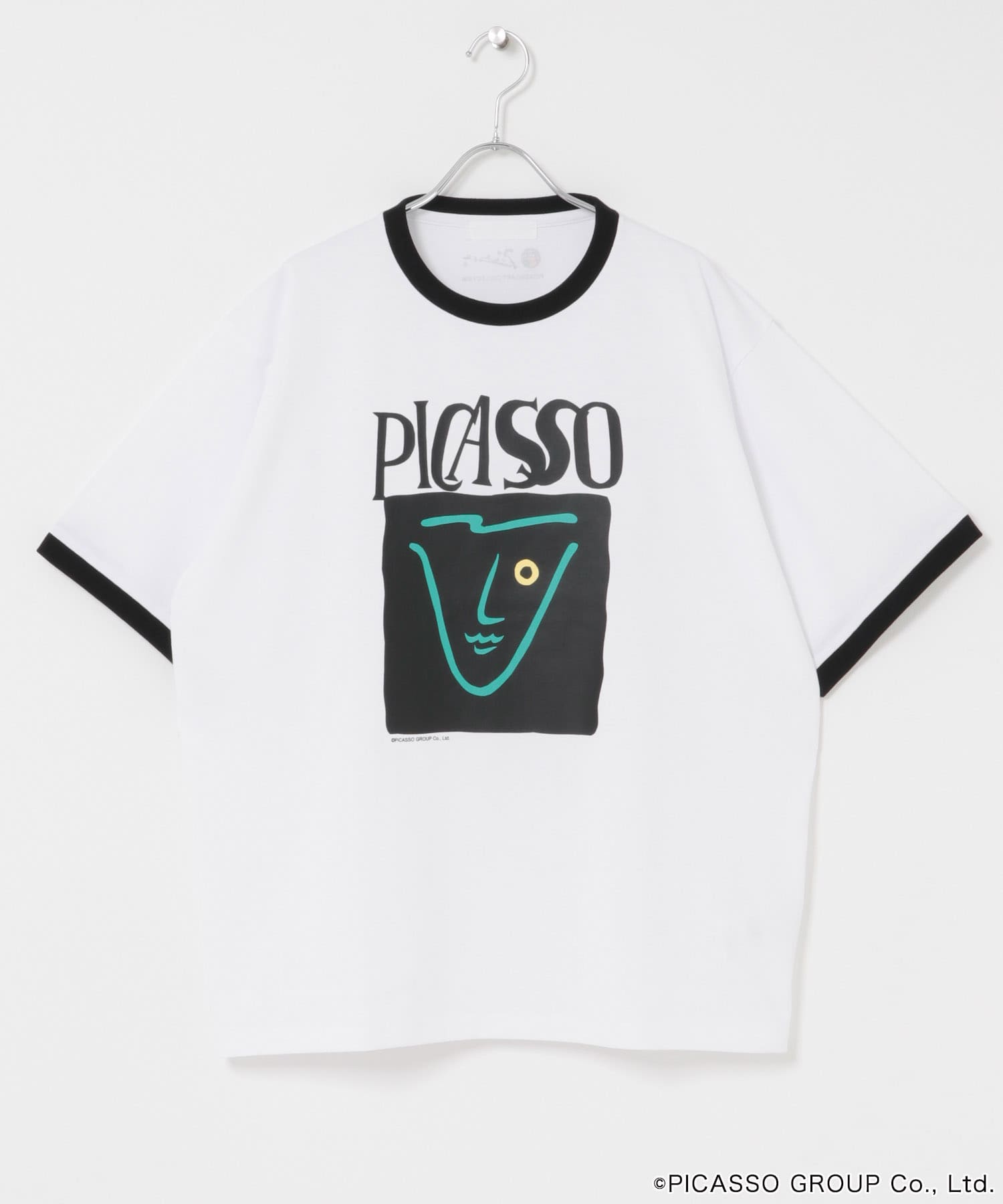 PICASSO SHORT-SLEEVE T-SHIRTS A WHT×BLK M