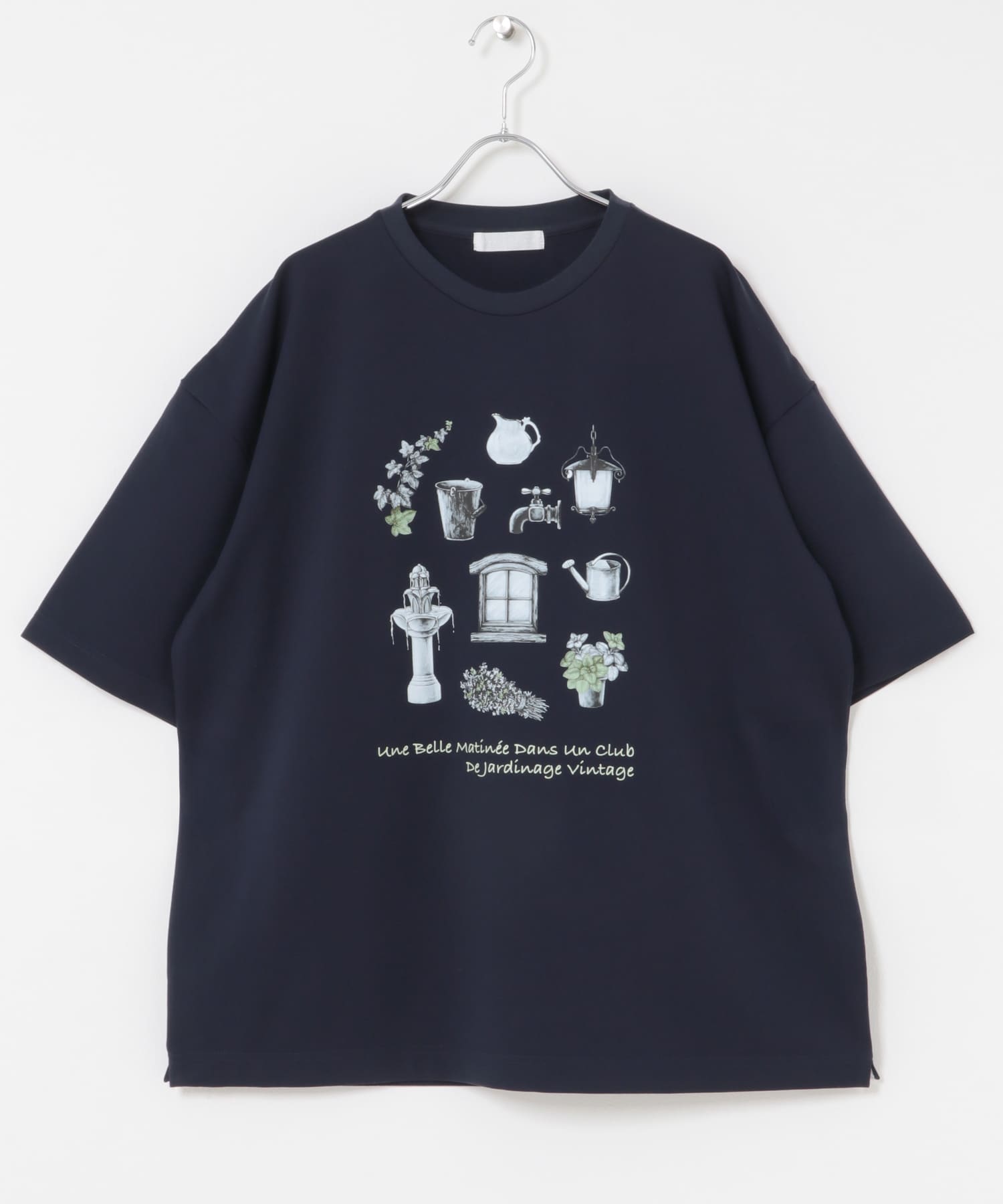 Garden graphic Short-Sleeve T-shirts NAVY M