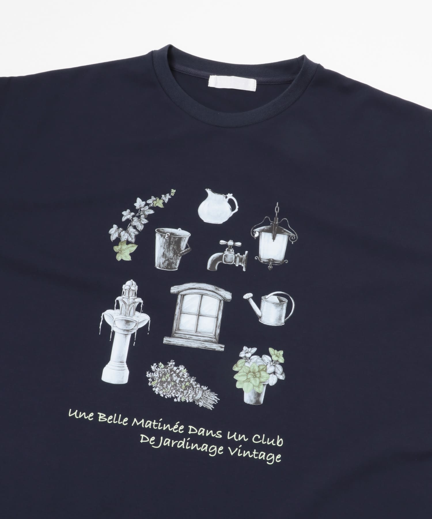 Garden graphic Short-Sleeve T-shirts NAVY M