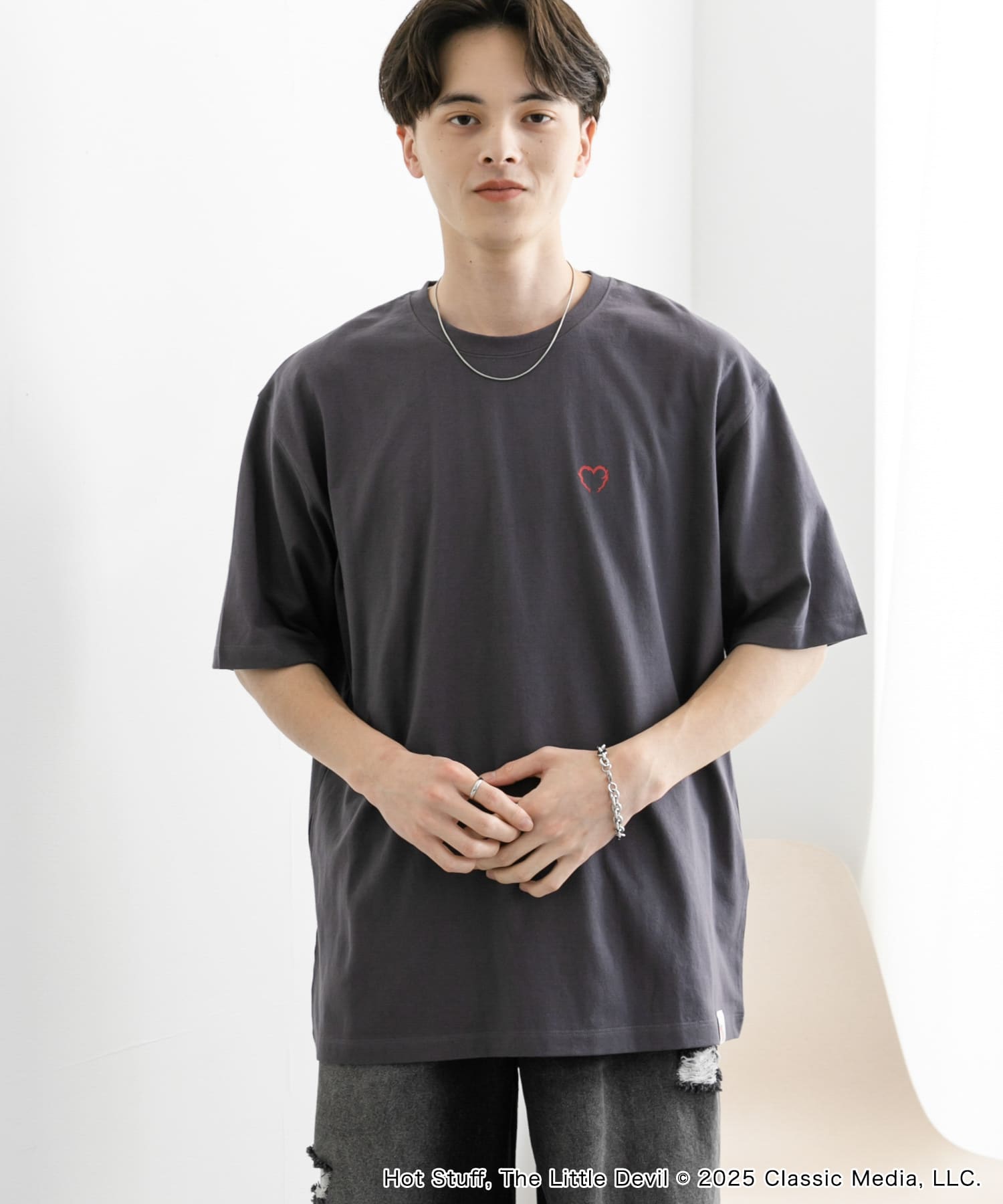 別注』HOT STUFF×SENSE OF PLACE プリントTシャツ A(M WHITE