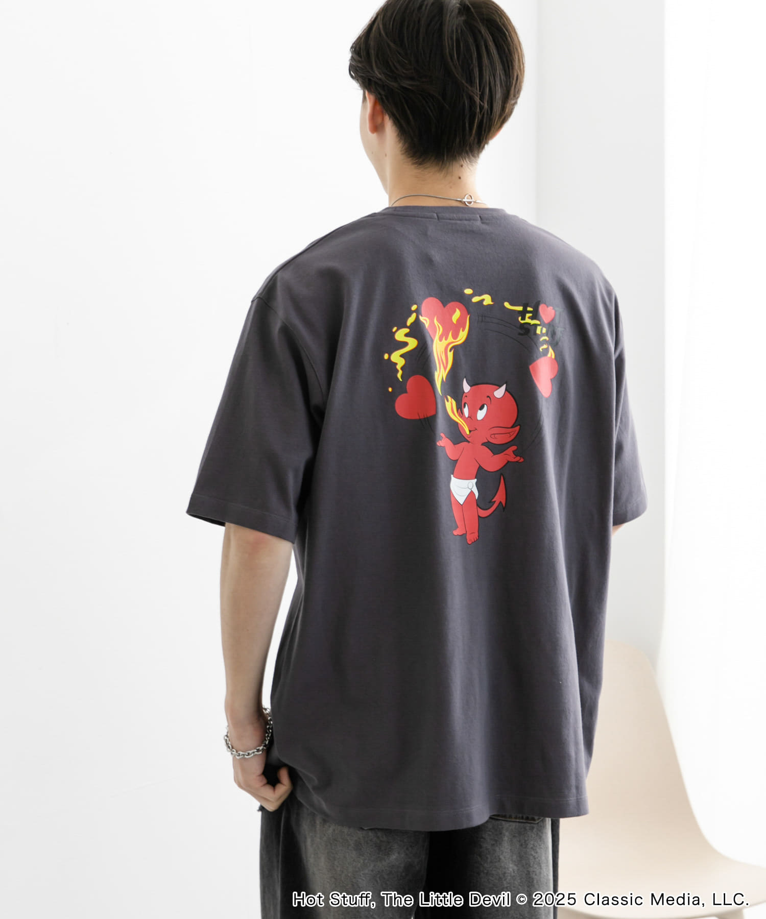 別注』HOT STUFF×SENSE OF PLACE プリントTシャツ A(M WHITE