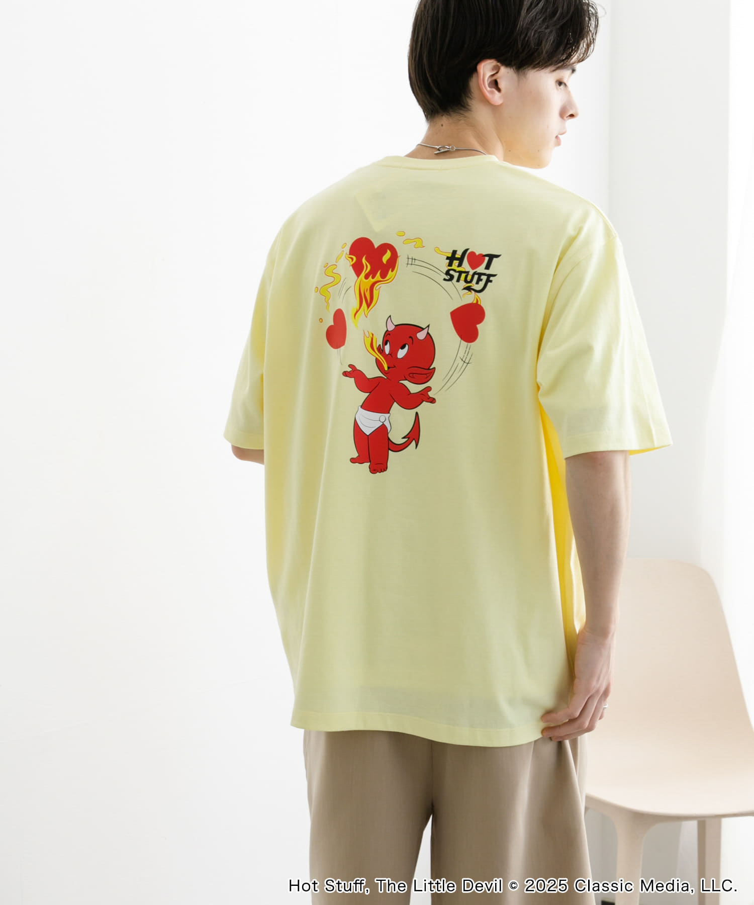 別注』HOT STUFF×SENSE OF PLACE プリントTシャツ A(M WHITE