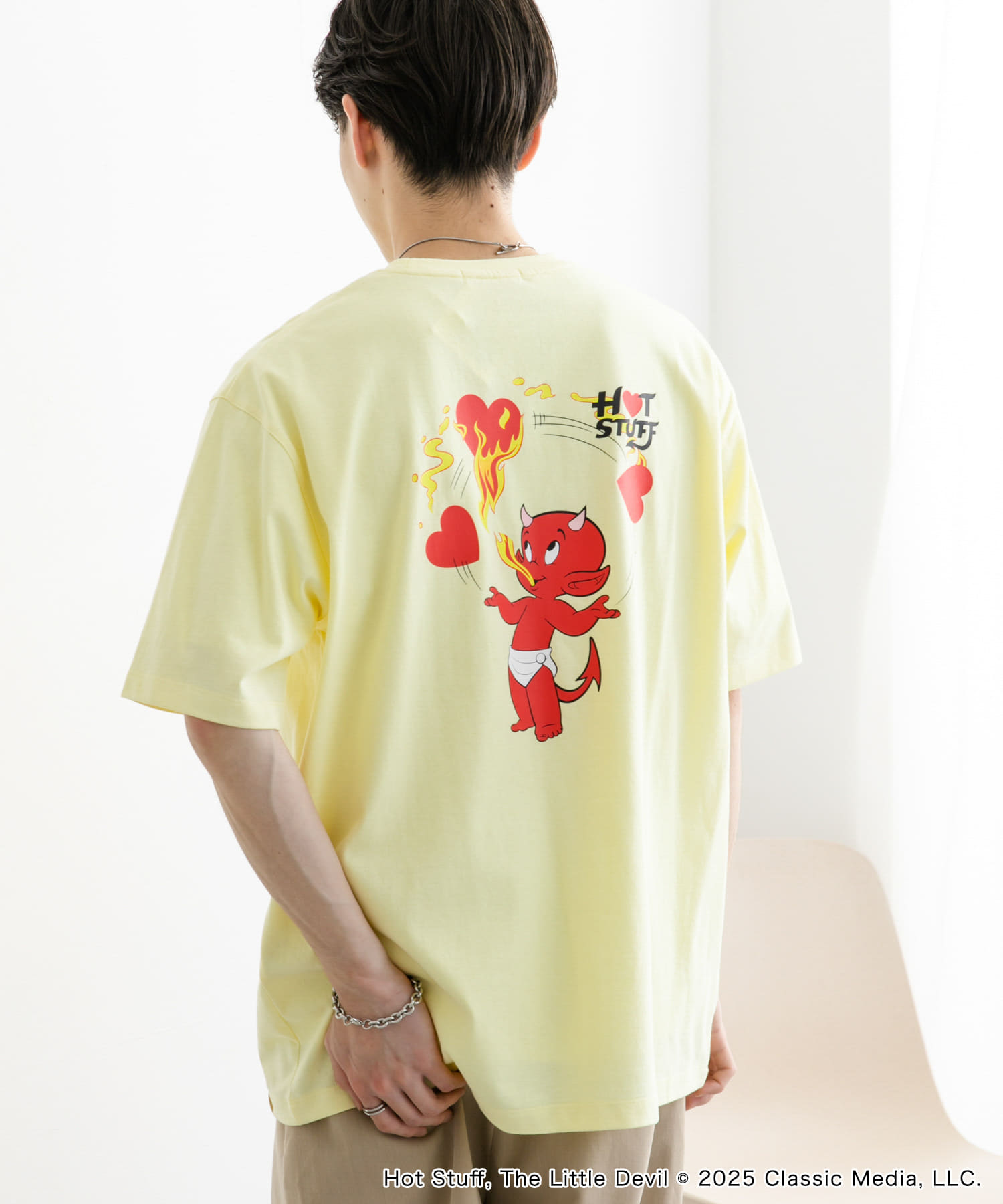 別注』HOT STUFF×SENSE OF PLACE プリントTシャツ A(M WHITE